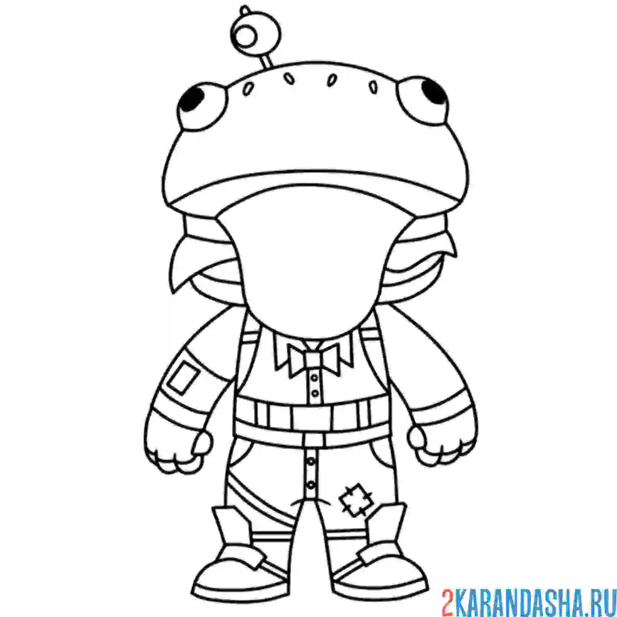 Раскраска бургермен