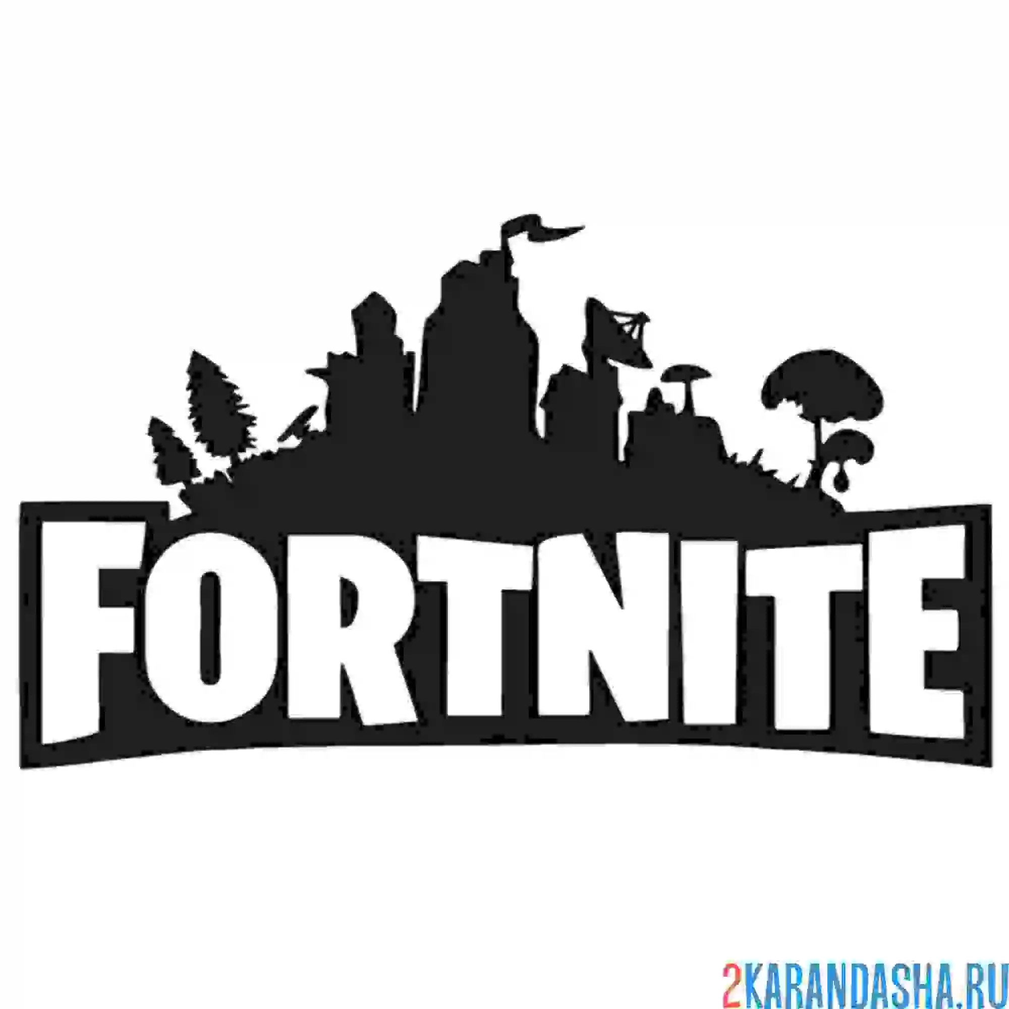 Раскраска логотип из игры