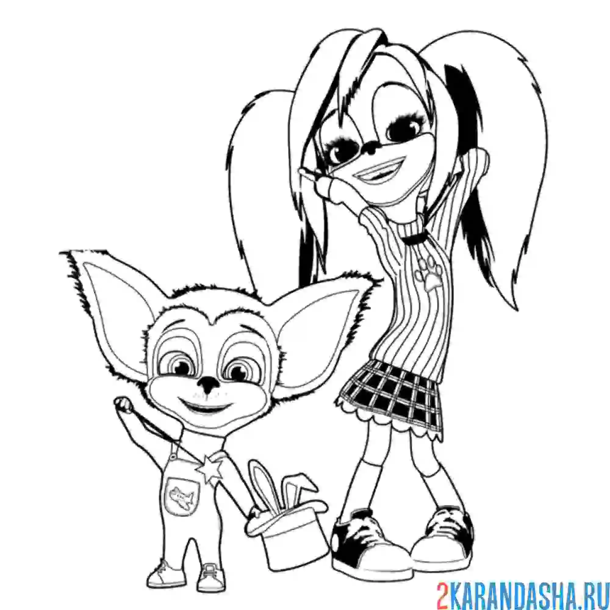 Раскраска барбоскины роза и малыш