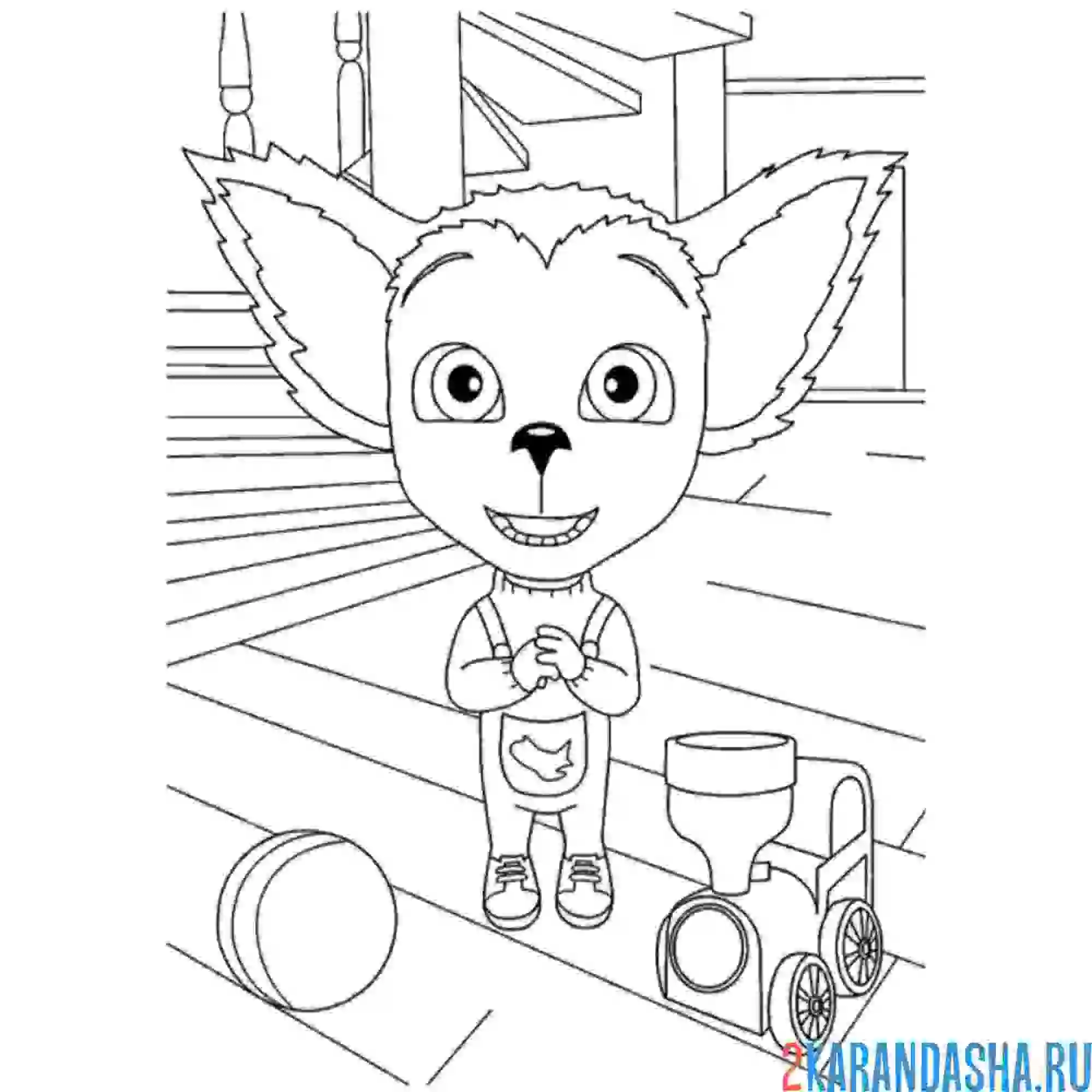 Раскраска барбоскины милый малыш