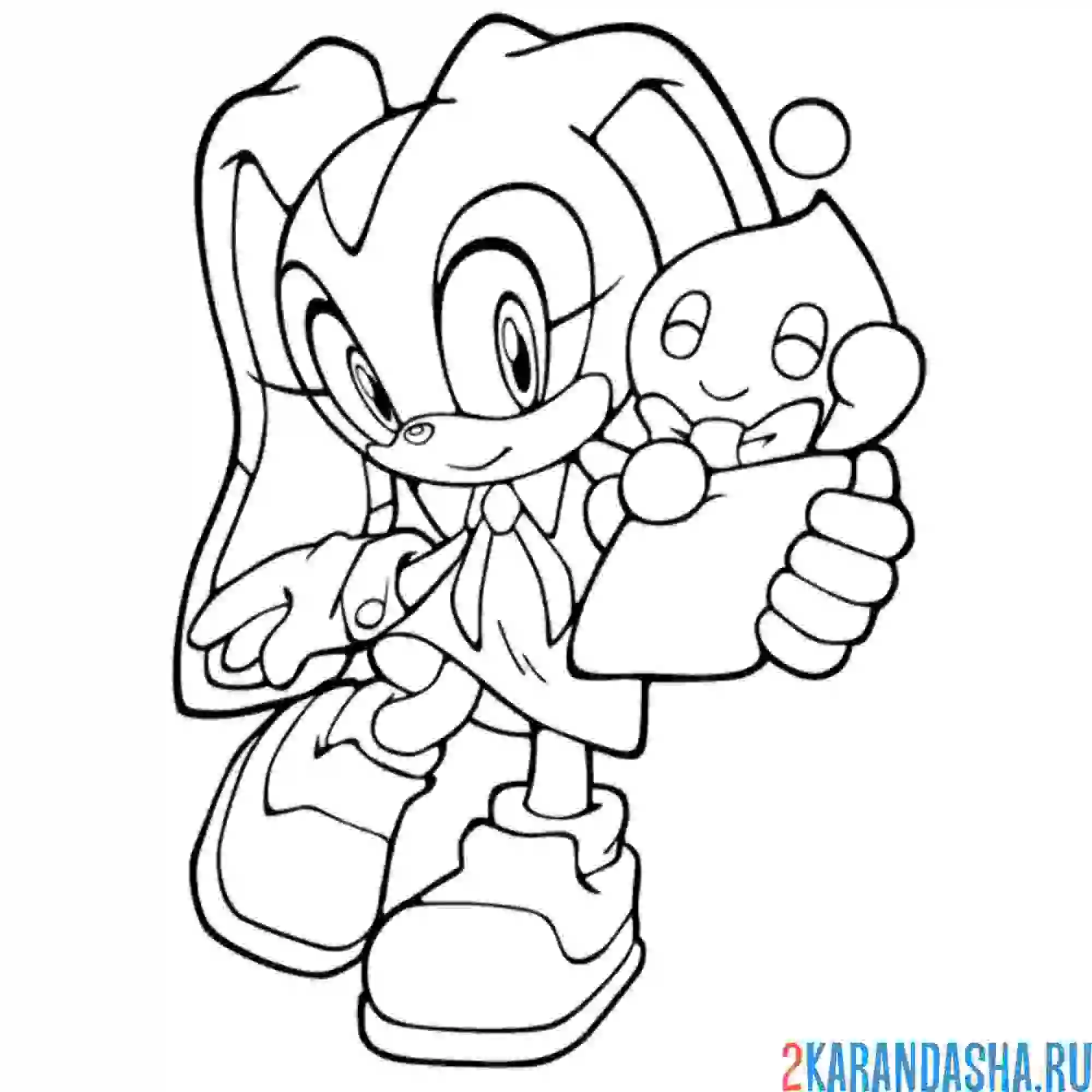 Раскраска крольчиха крим