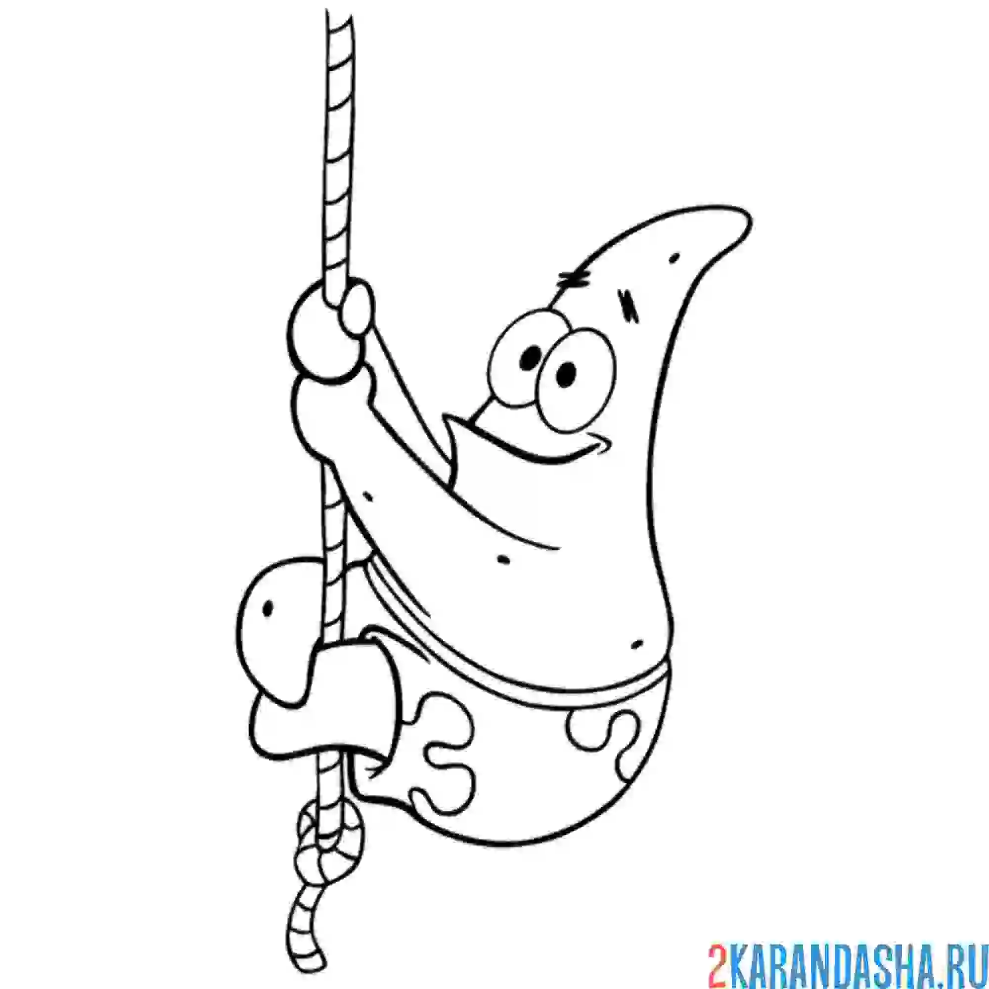 Раскраска звезда патрик