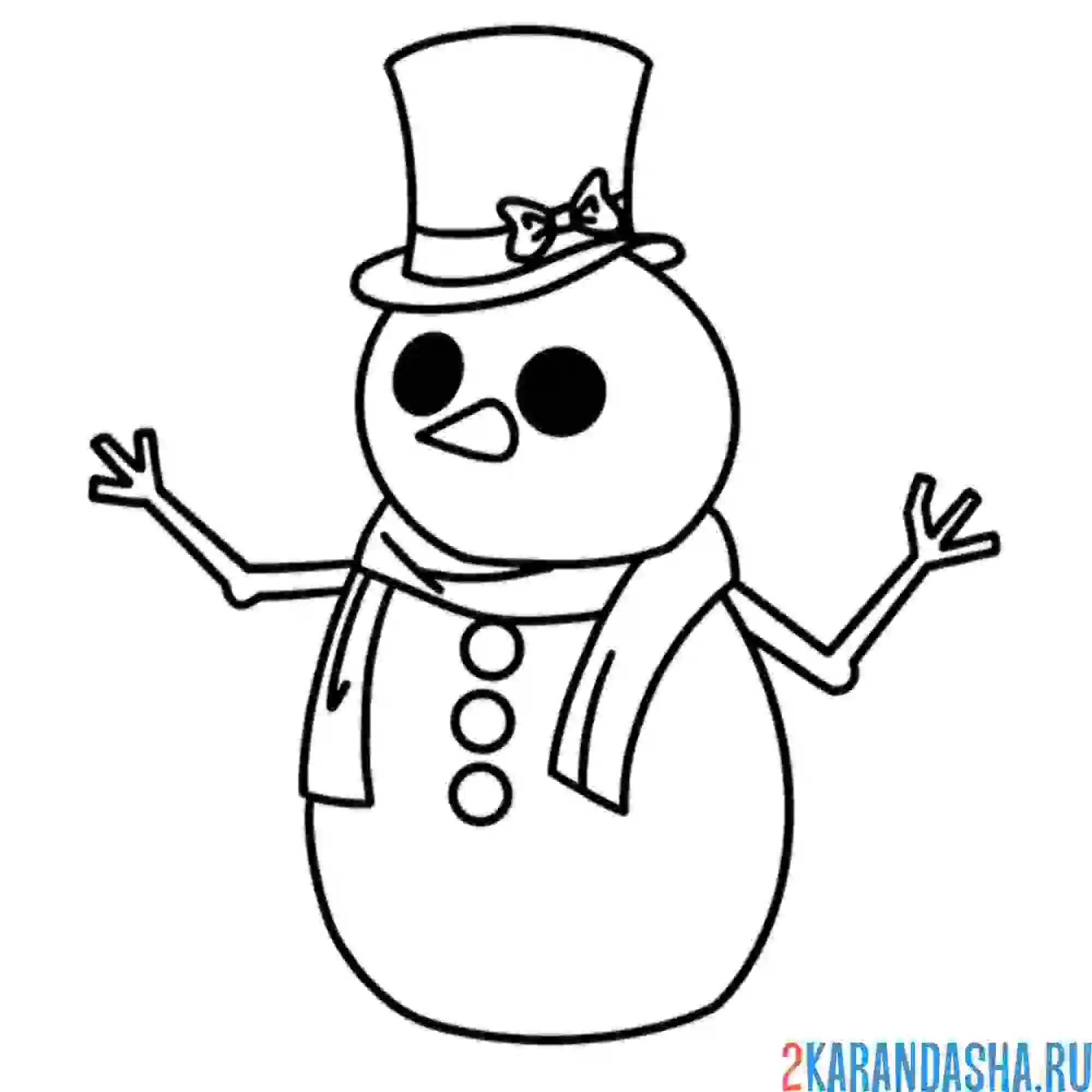 Раскраска адопт ми снеговик зима
