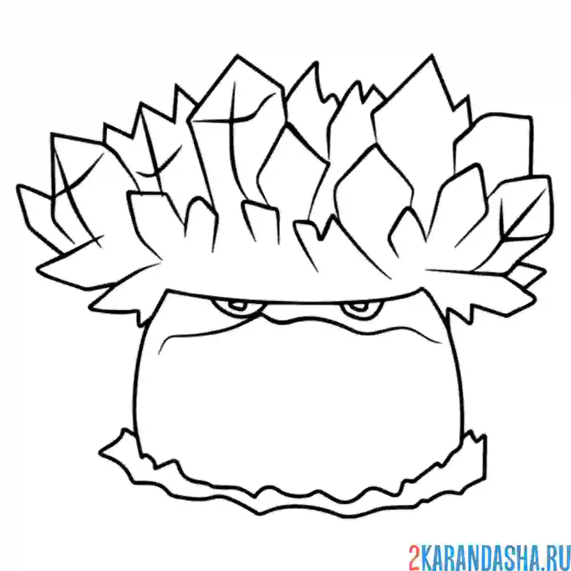 Раскраска суровый ледогриб