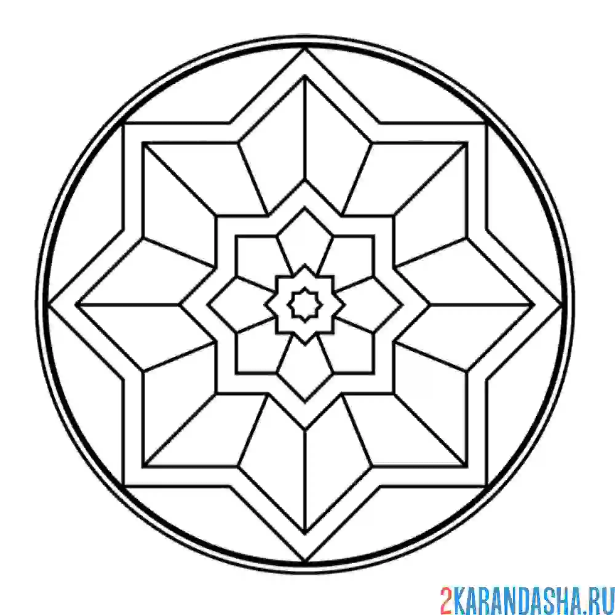 Раскраска мандала развлечений