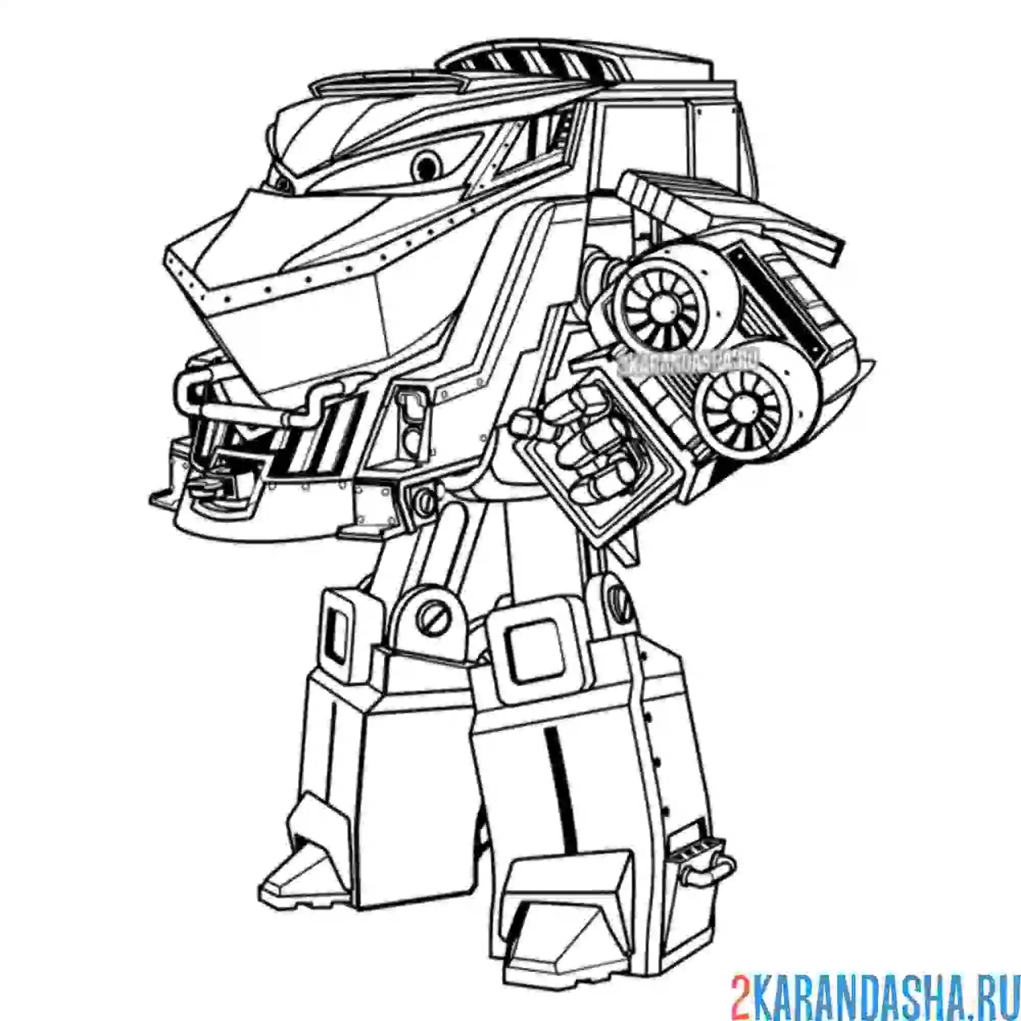 Раскраска злодей дюк