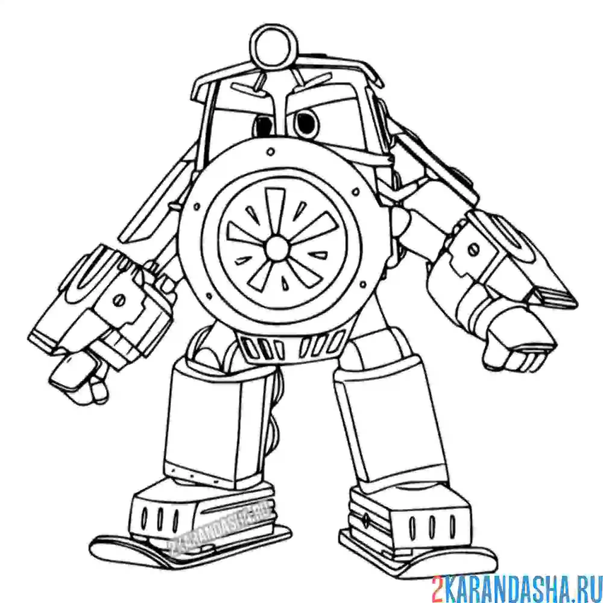 Раскраска суровый поезд виктор