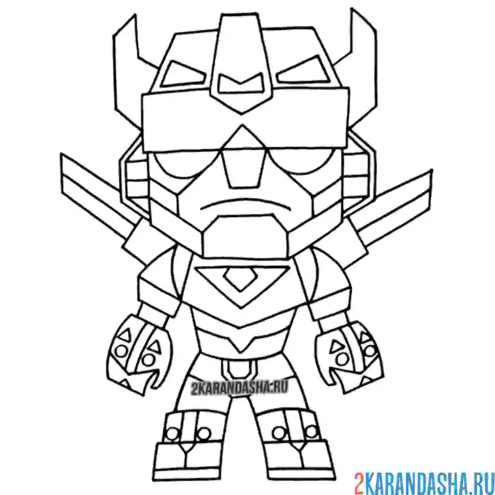 Раскраска вольтрон