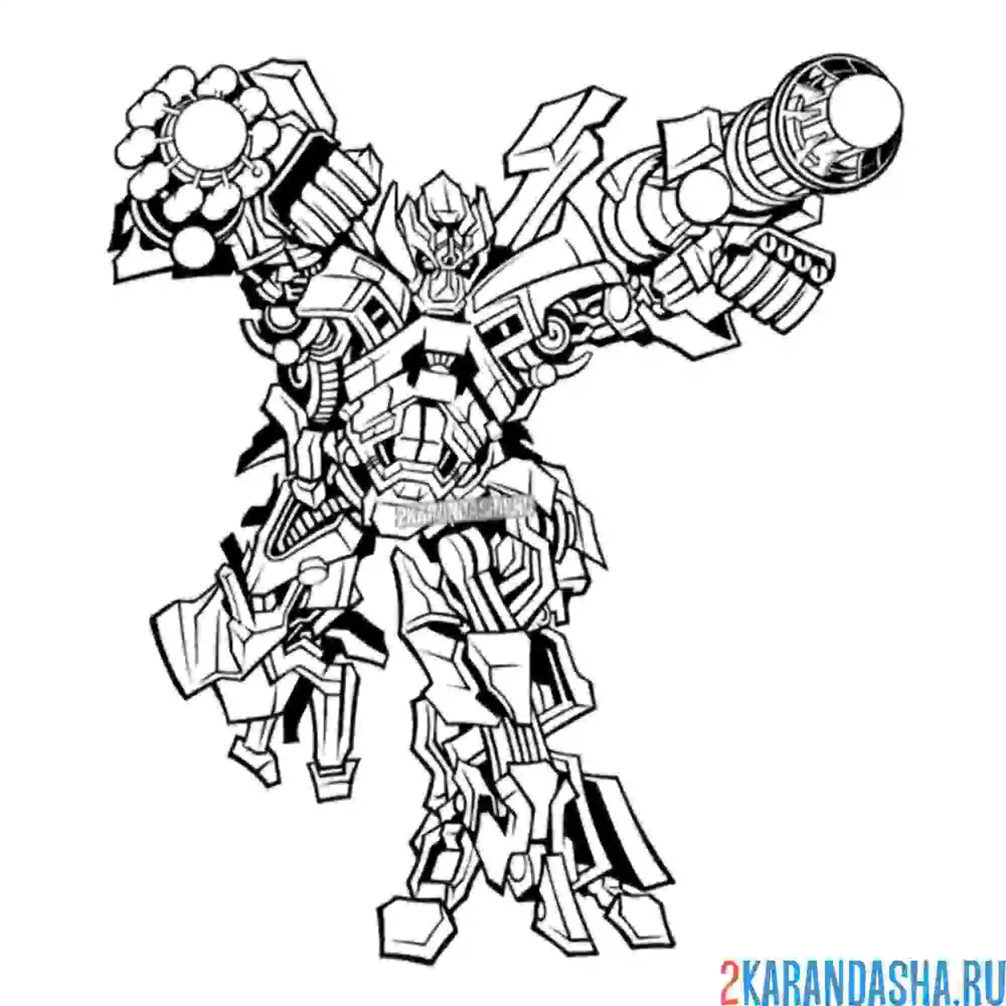 Раскраска айронхайд автобот