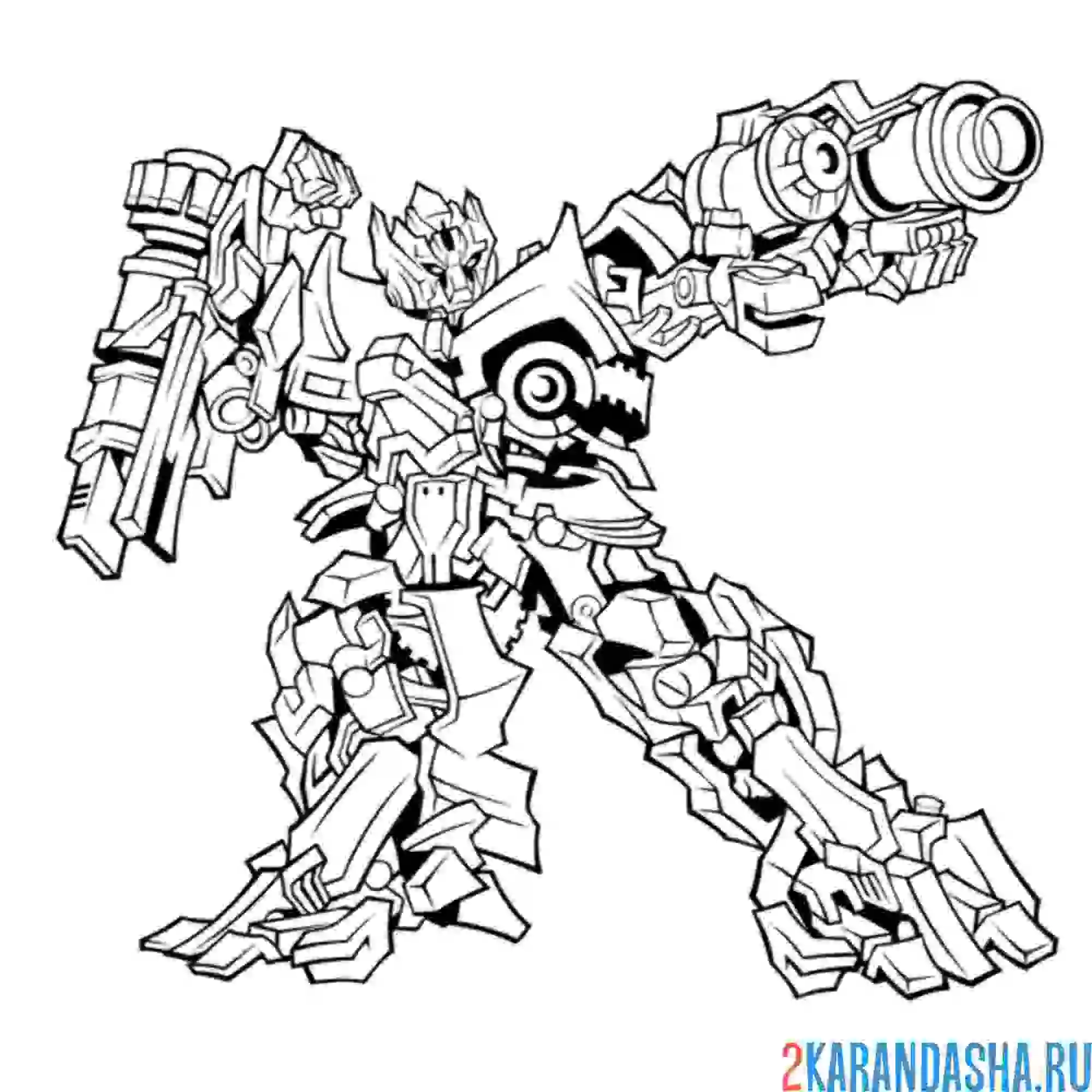 Раскраска робот из трансформеров
