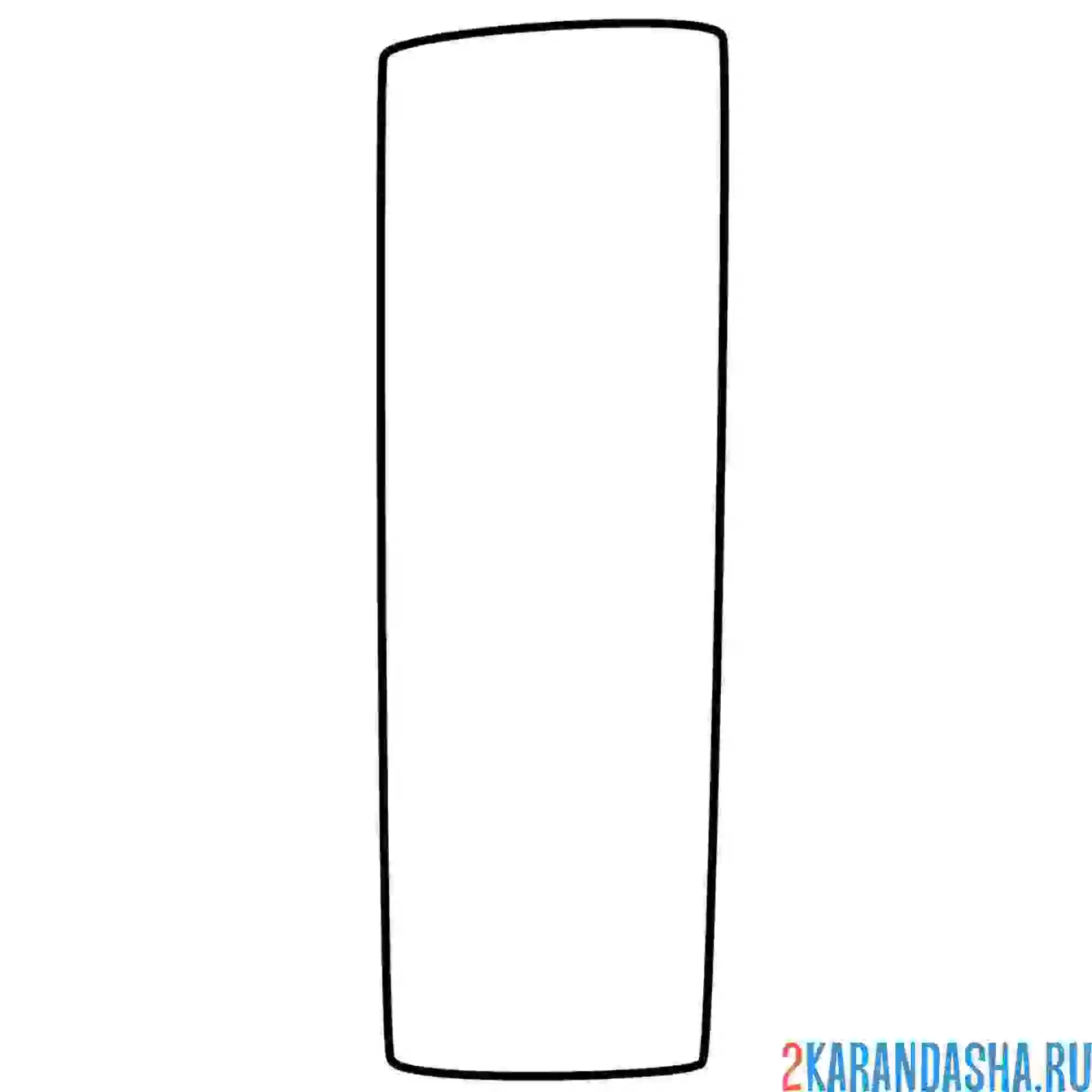 Раскраска английский алфавит буква i без картинки