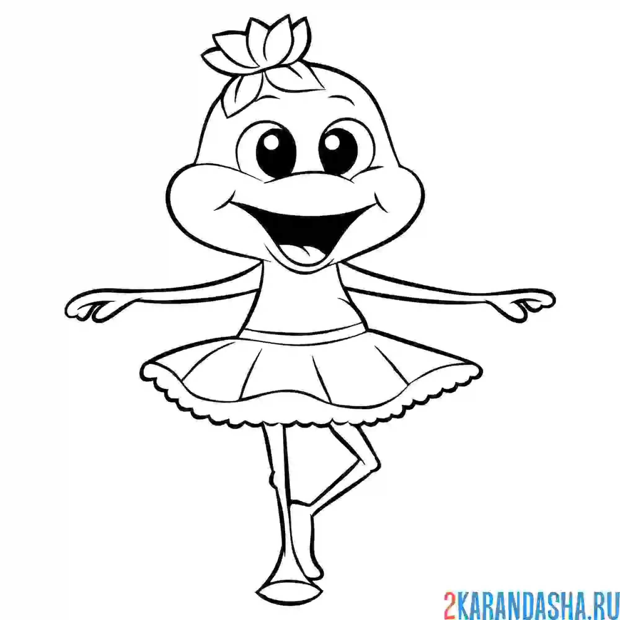 Раскраска лягушка принцесса болот