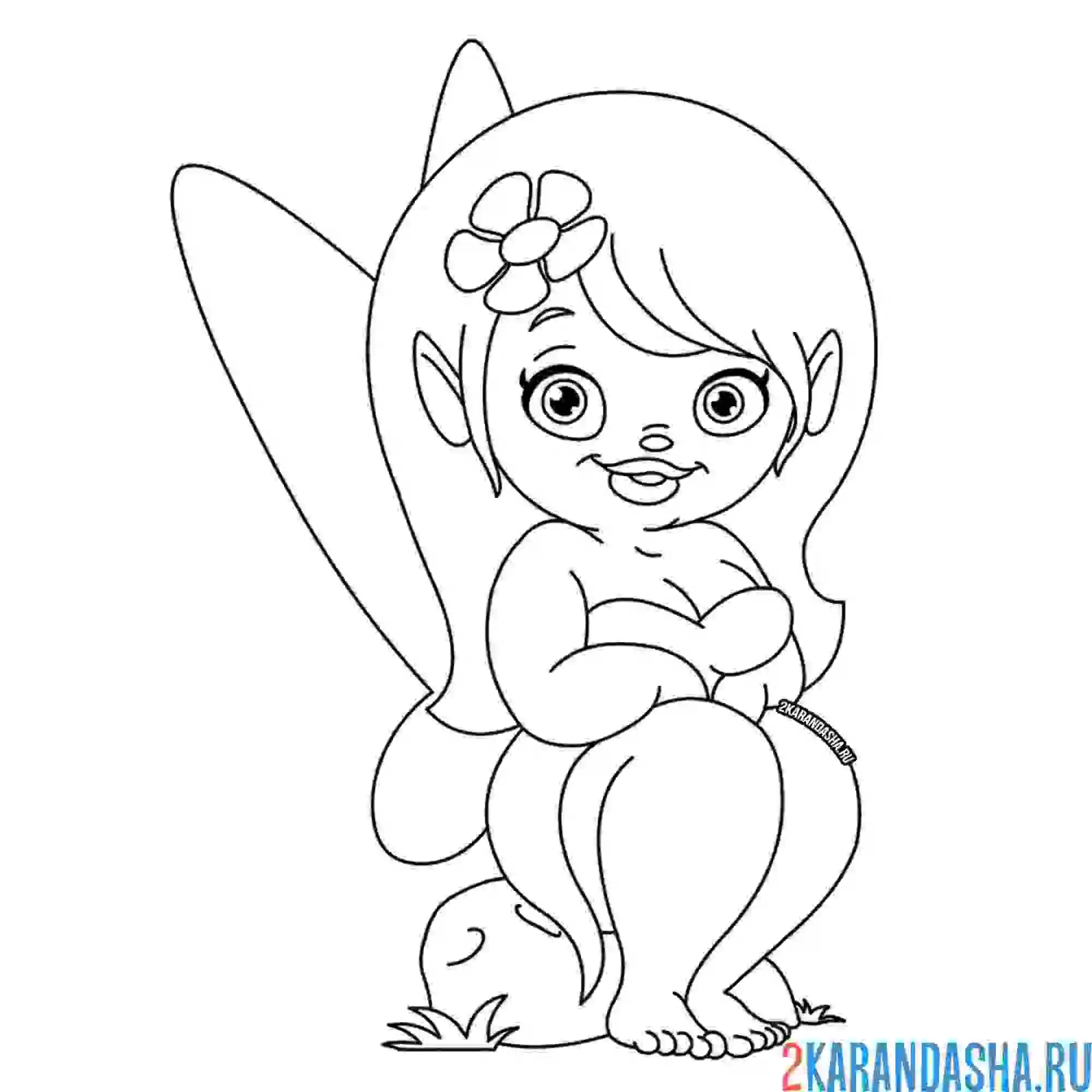 Раскраска фея