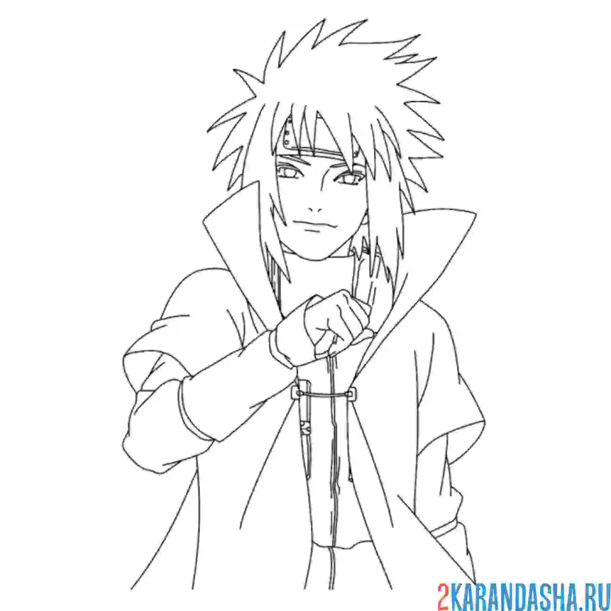 Раскраска наруто персонаж из мультика