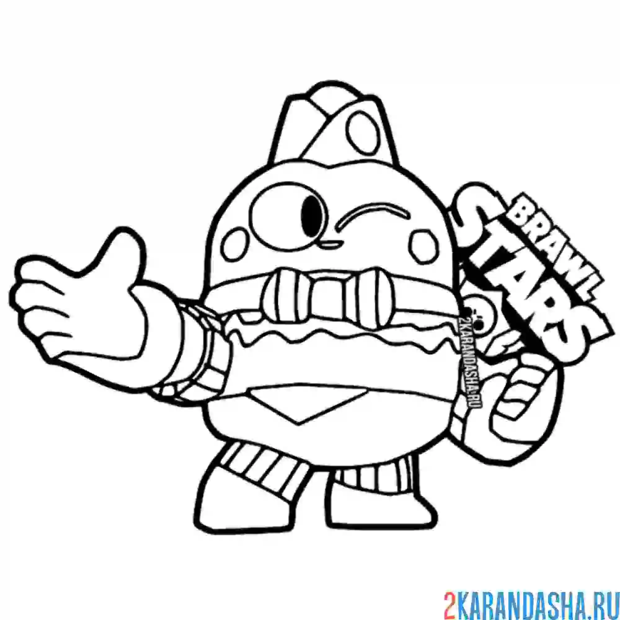 Раскраска лу бургер