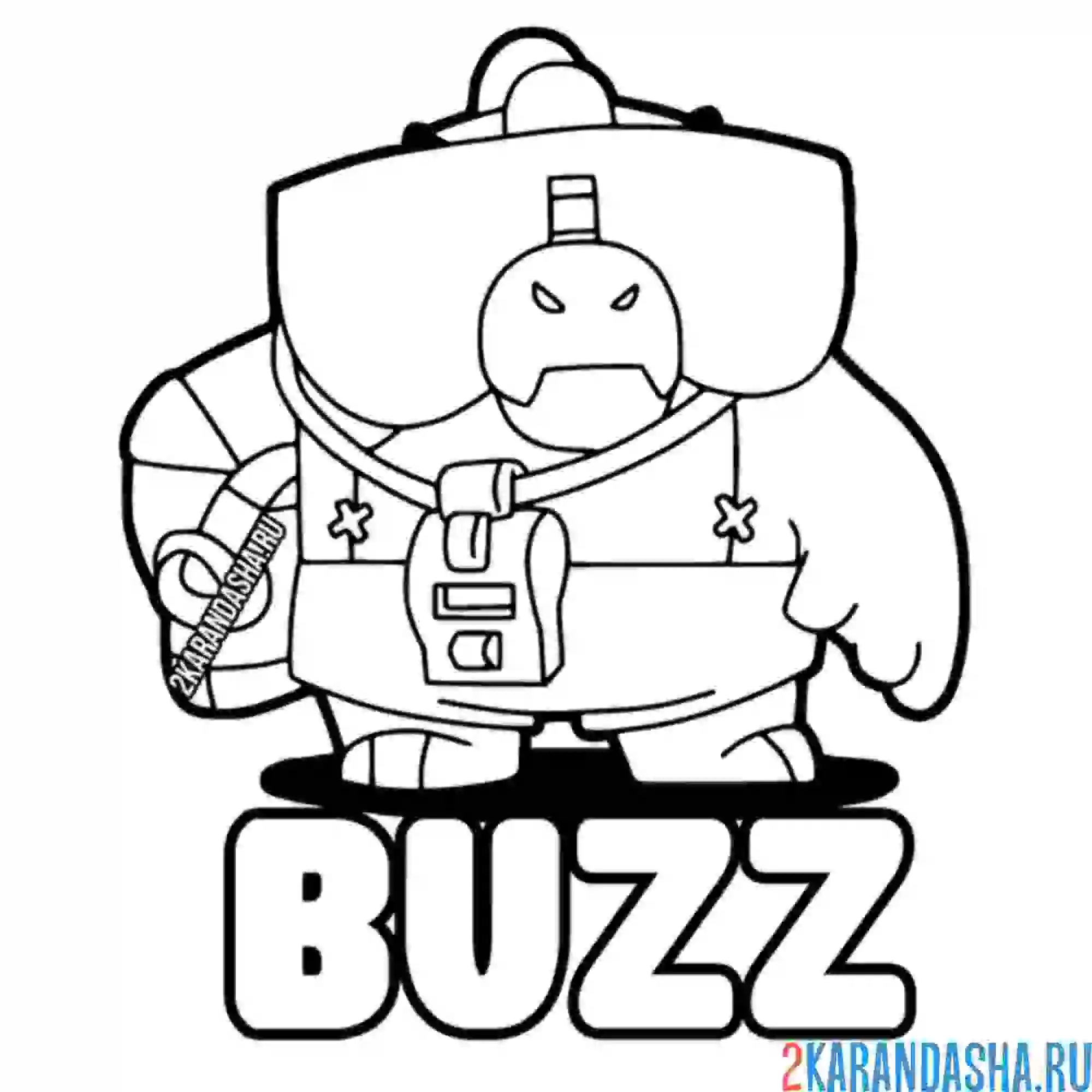 Раскраска базз крутой