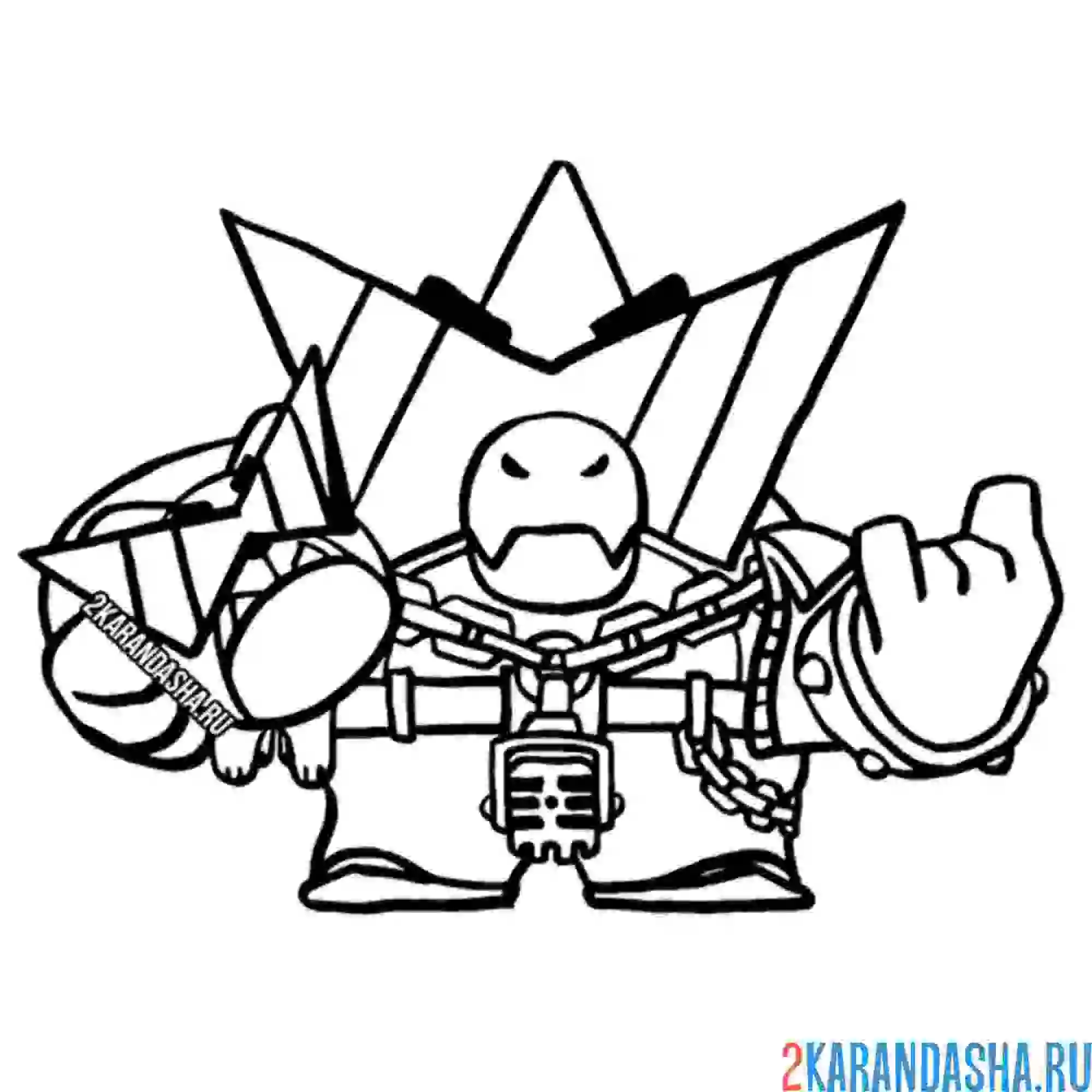 Раскраска базз плохиш скин