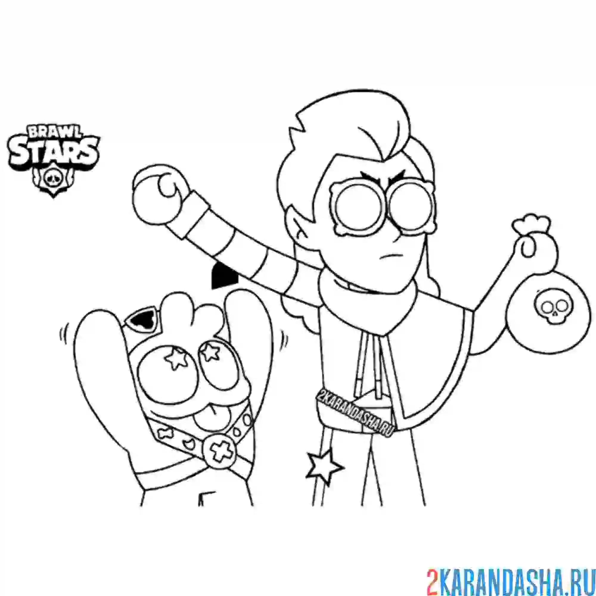 Раскраска скуик и белль