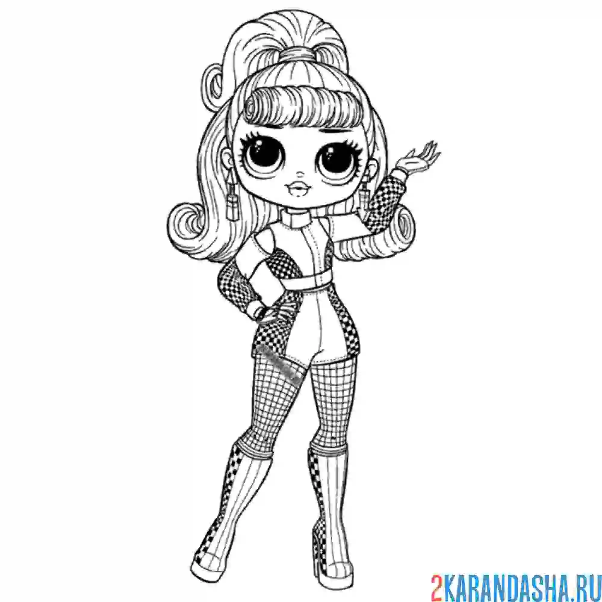 Раскраска лол omg ретро