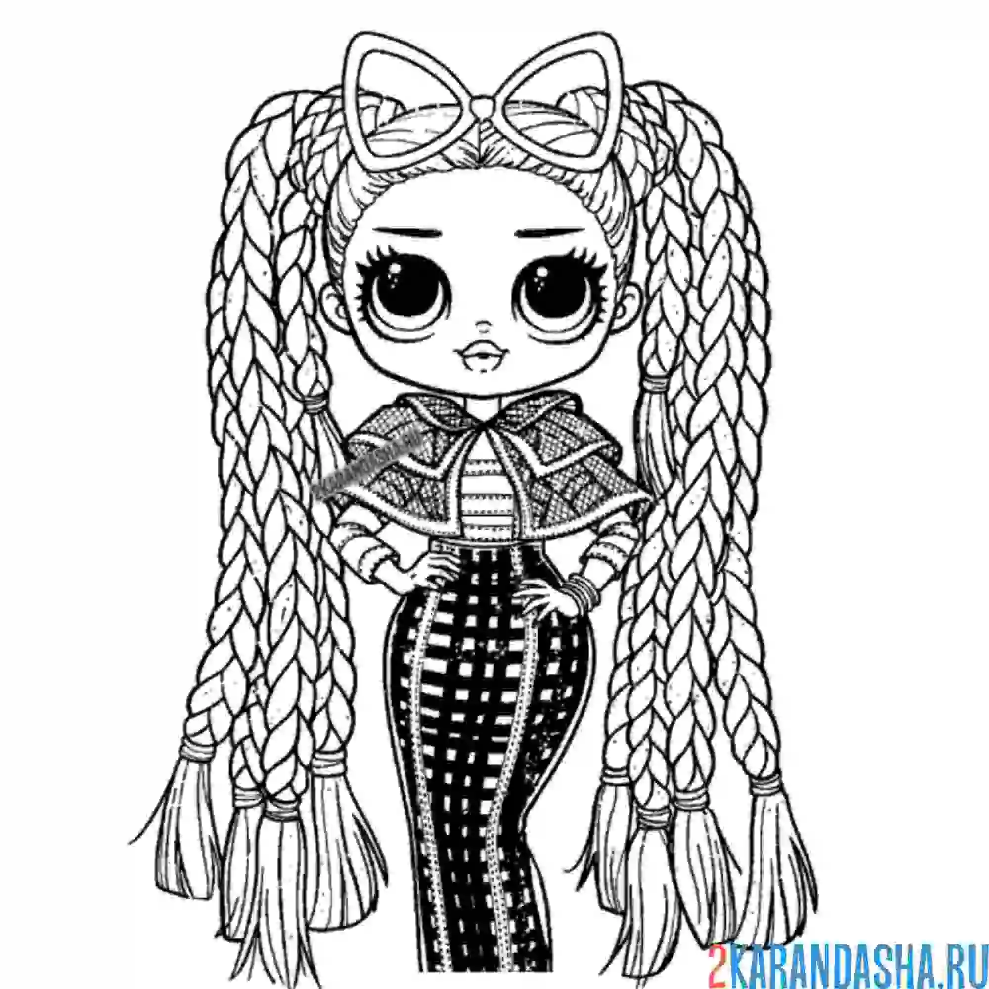 Раскраска лол omg гламур