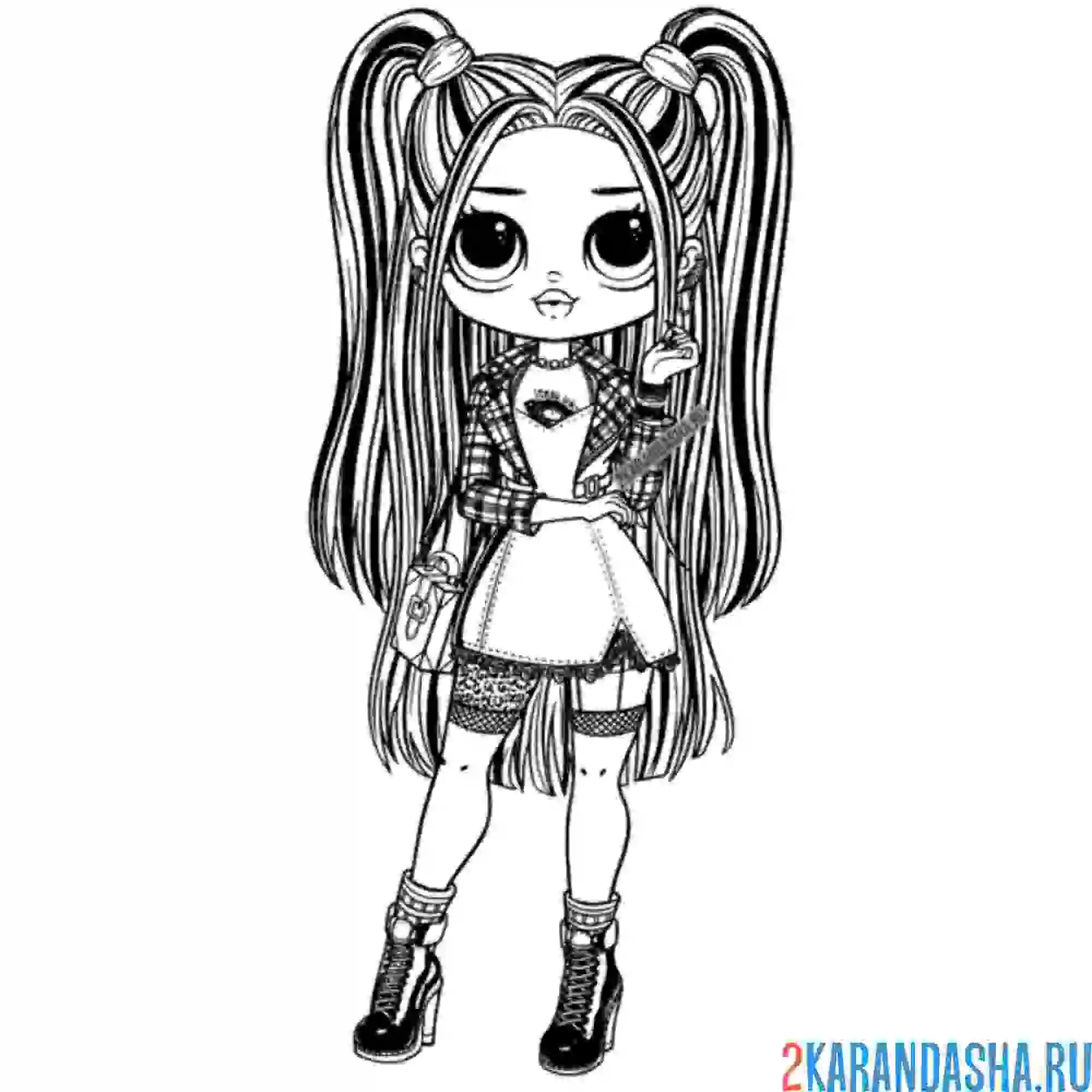 Раскраска лол omg фэшн