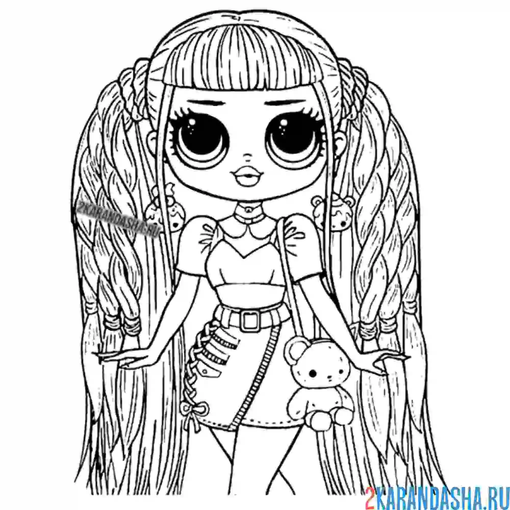 Раскраска лол omg красивая