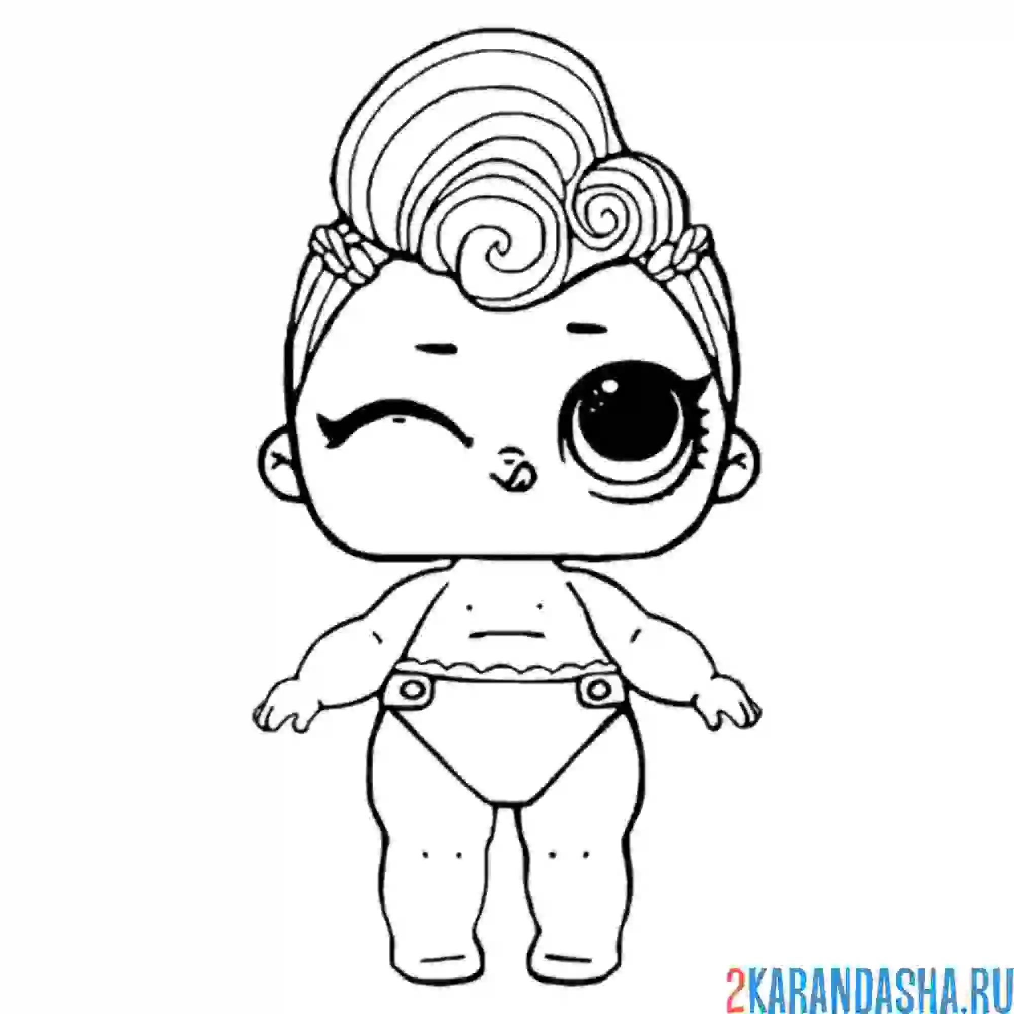 Раскраска лил звездная пыль малышка сестричка