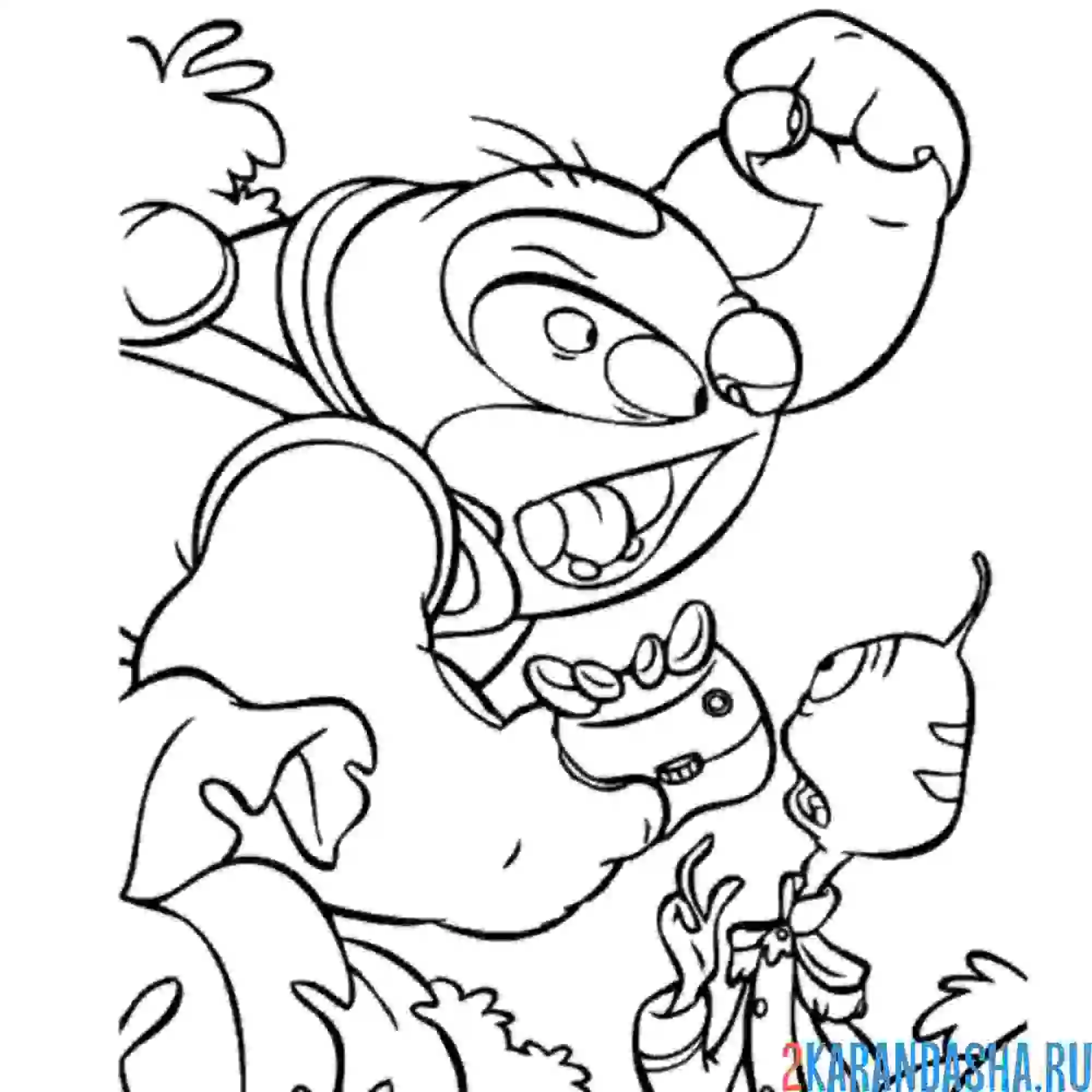 Раскраска джамба ругается