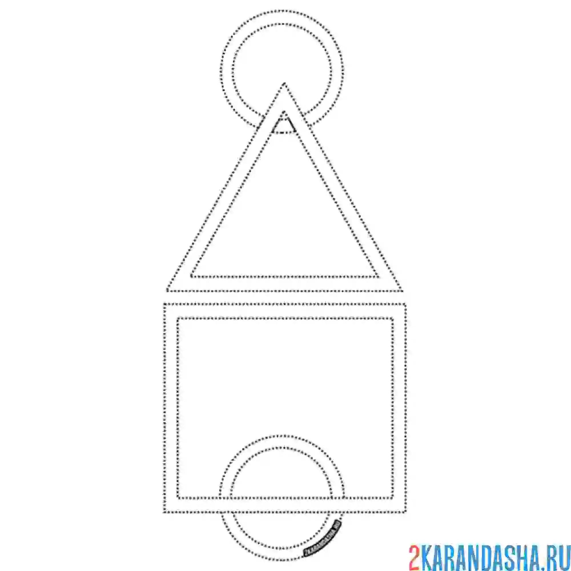 Раскраска обведи игру в кальмара