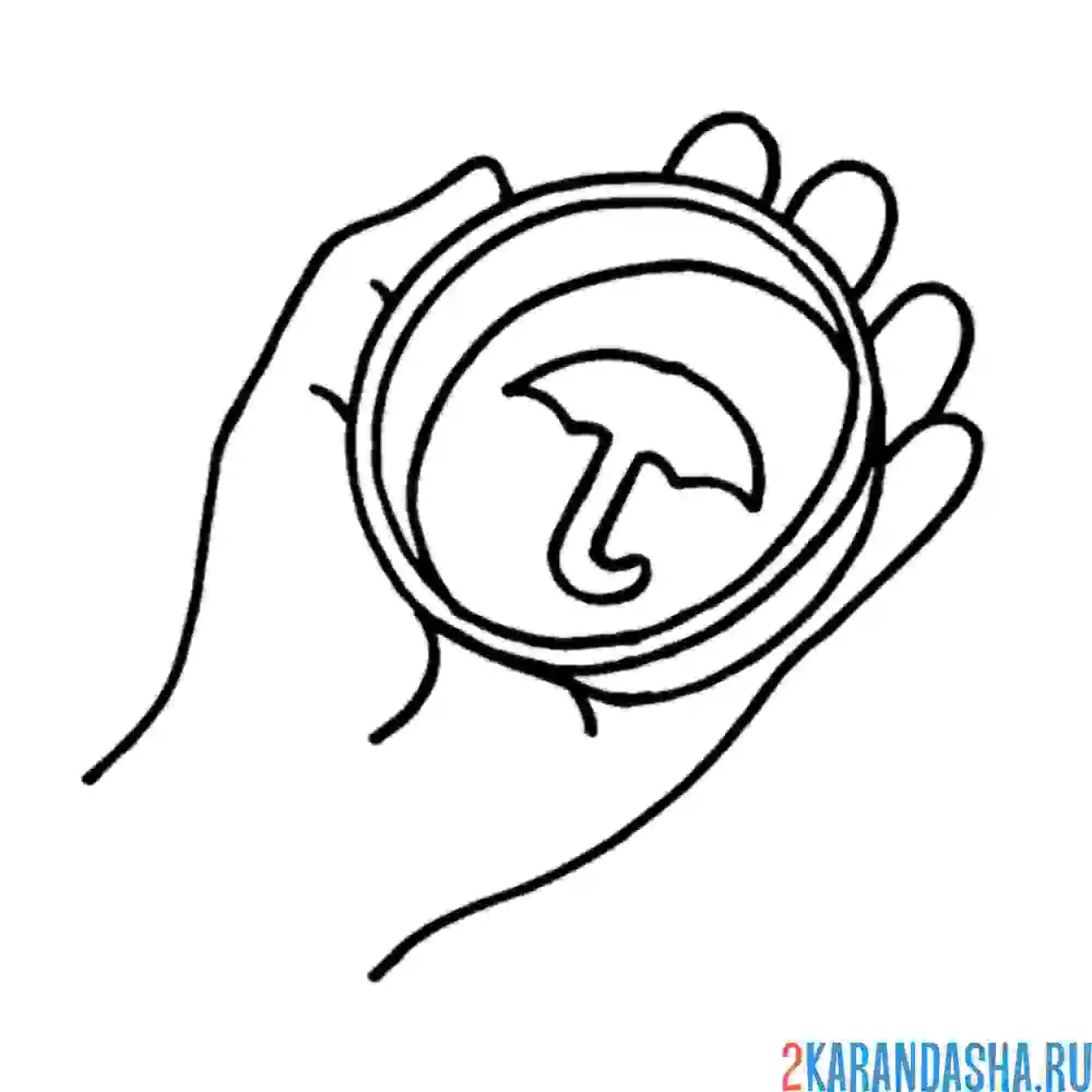 Раскраска задание из игры в кальмара