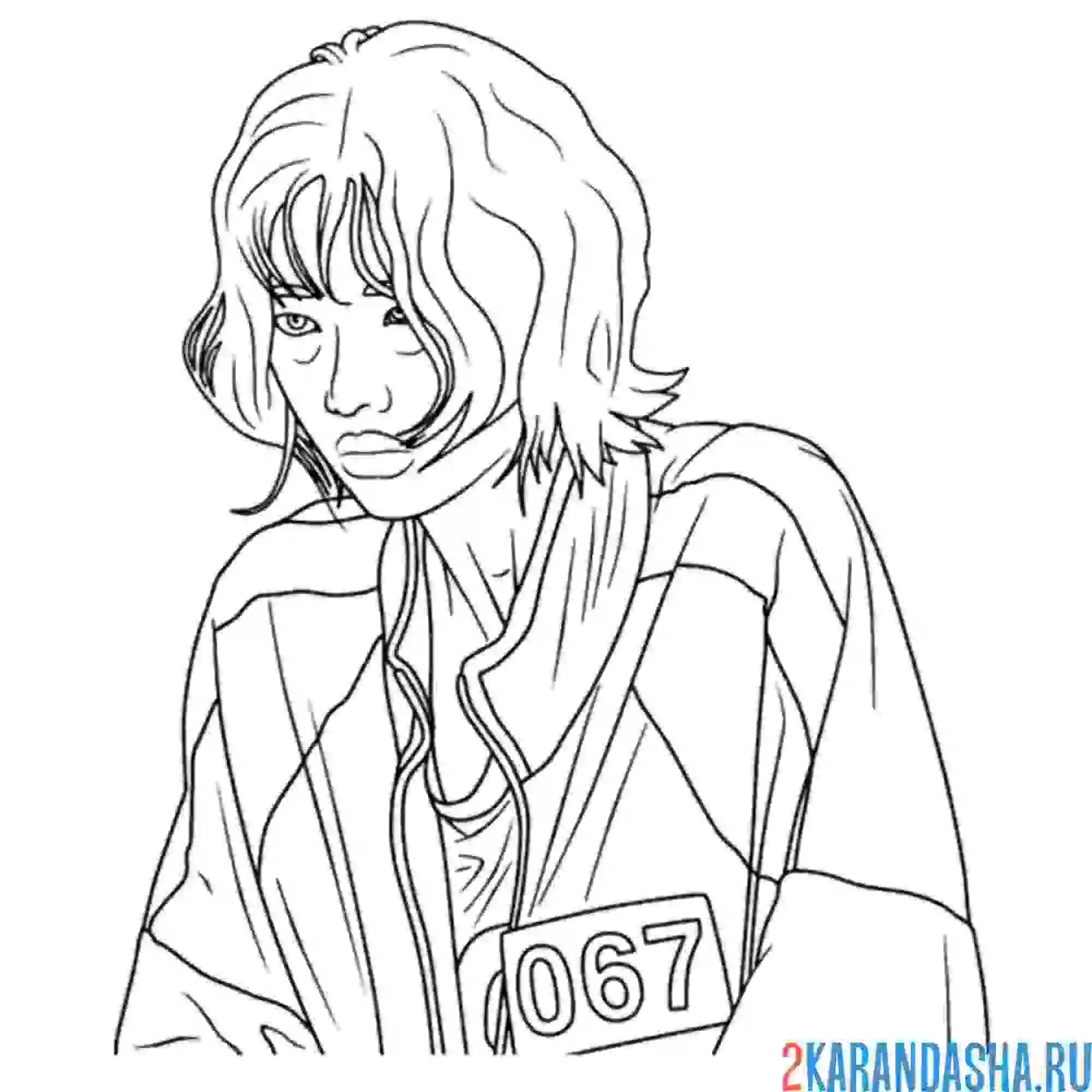 Раскраска кан сэ бёк (игрок №067)