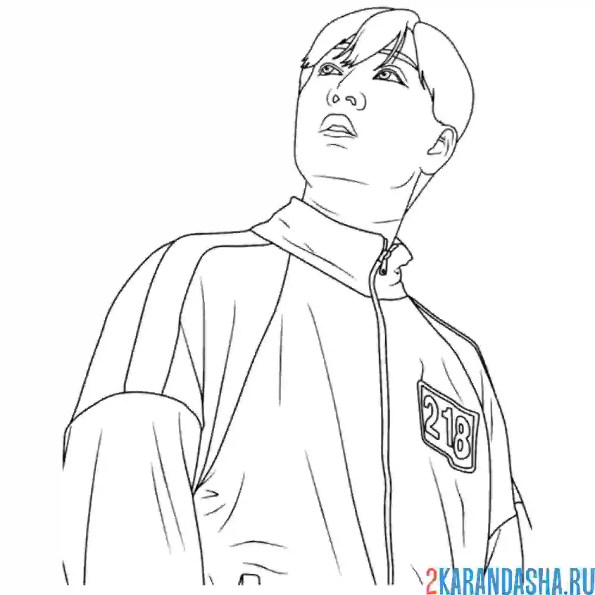 Раскраска игрок 218