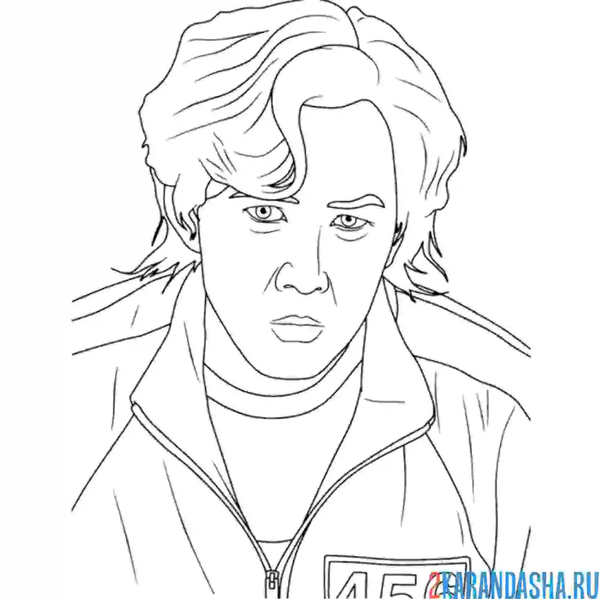 Раскраска сон ки хун игрок №456