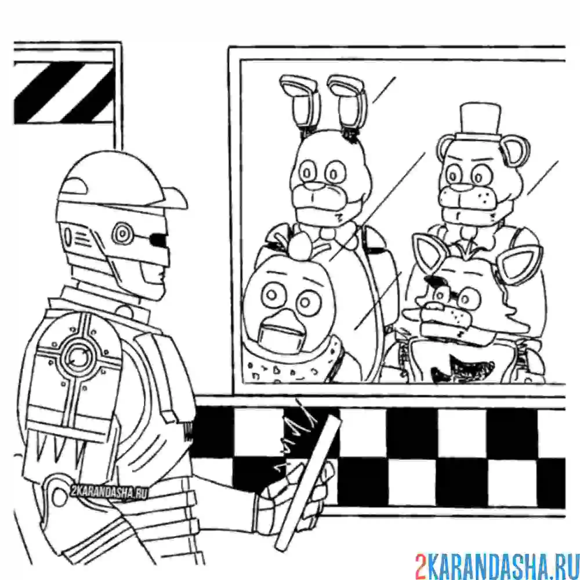 Раскраска робокоп