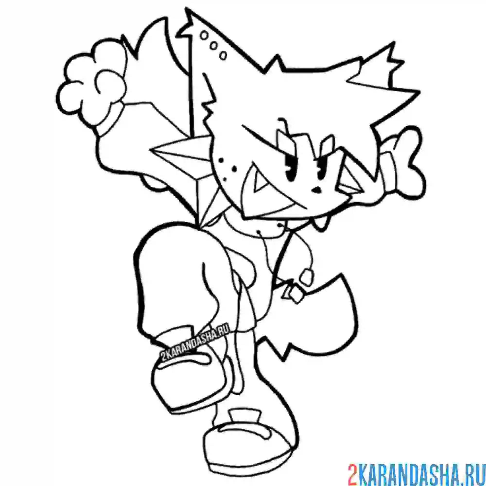 Раскраска friday night funkin игра