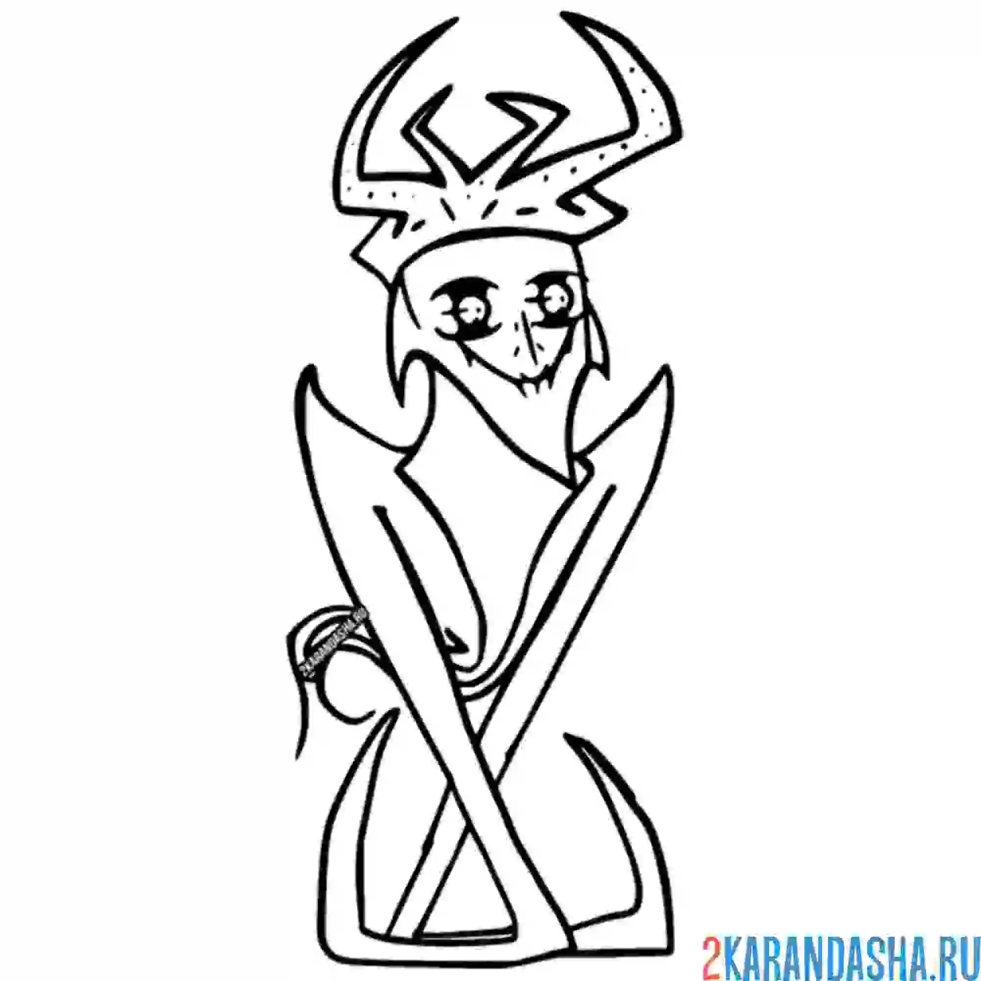 Раскраска starecrown friday night funkin