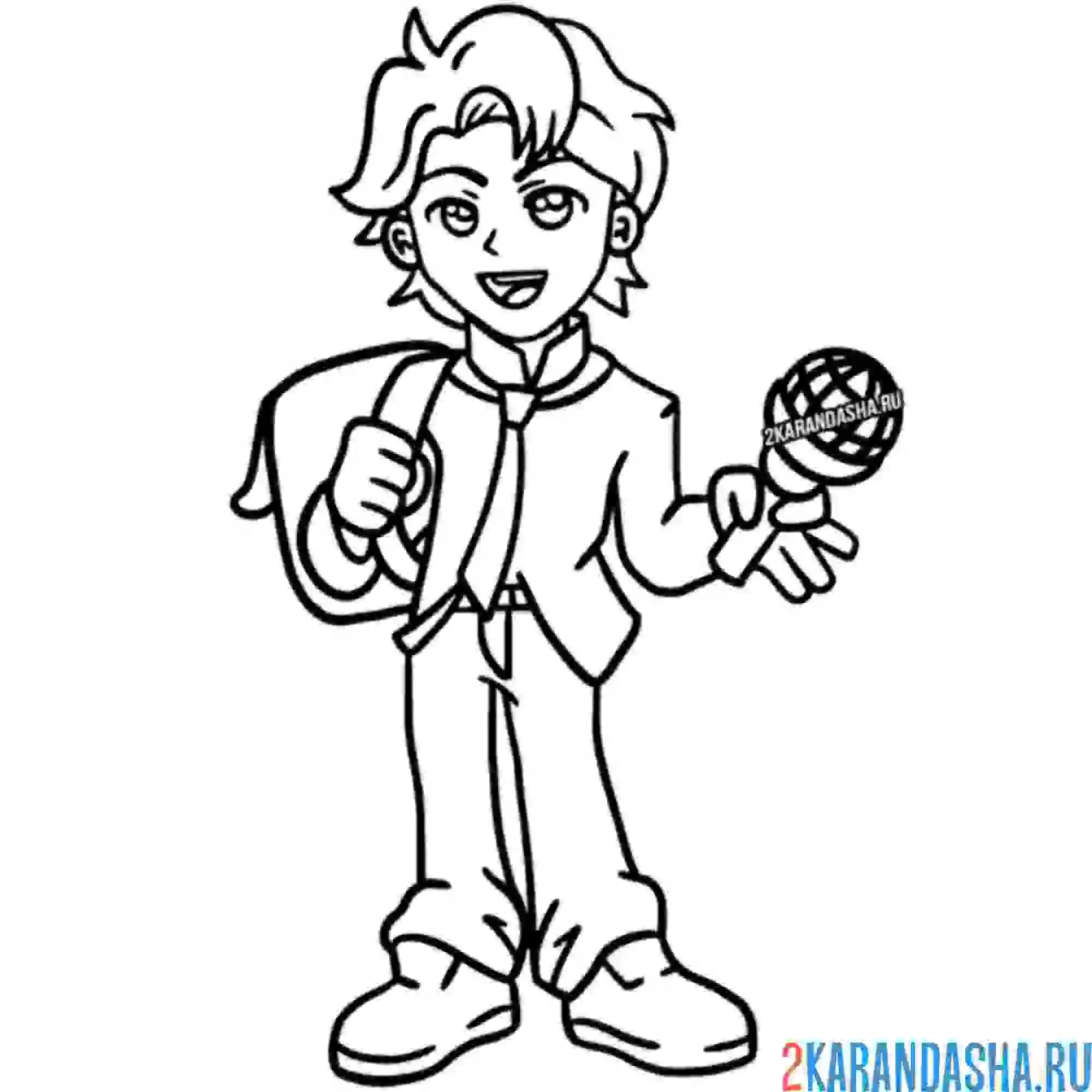 Раскраска сенпай friday night funkin