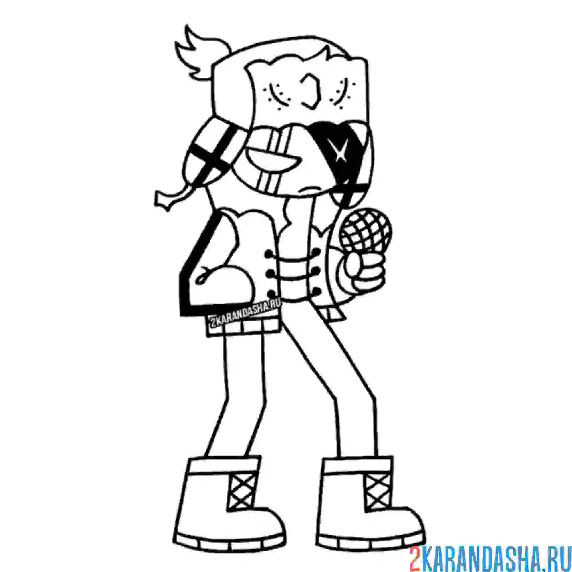 Раскраска рув friday night funkin