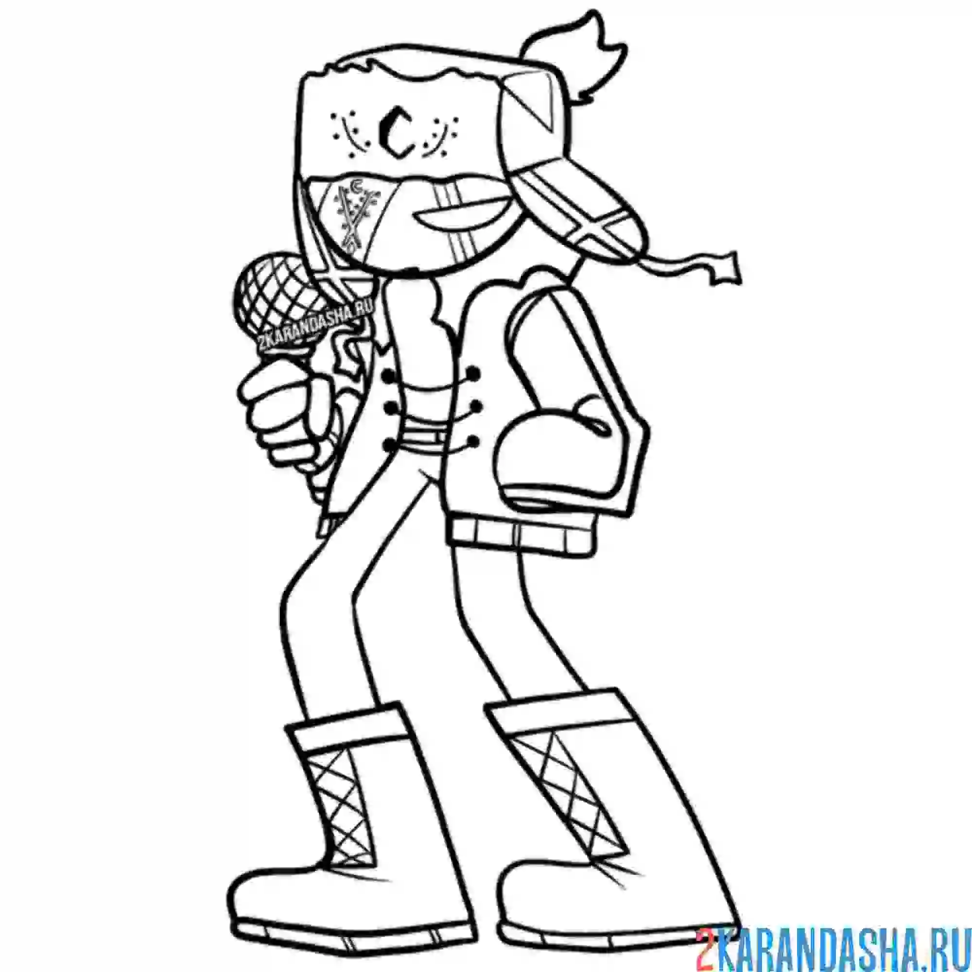 Раскраска friday night funkin рув