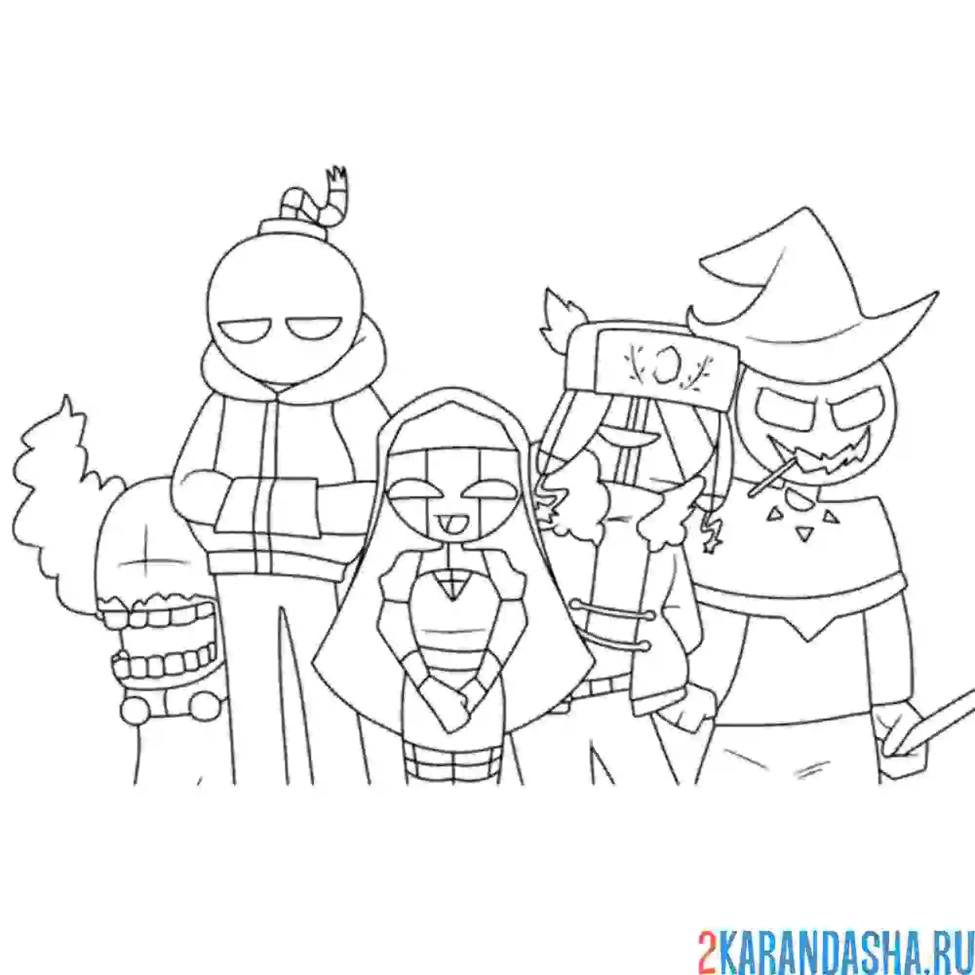 Раскраска friday night funkin fnf halloween