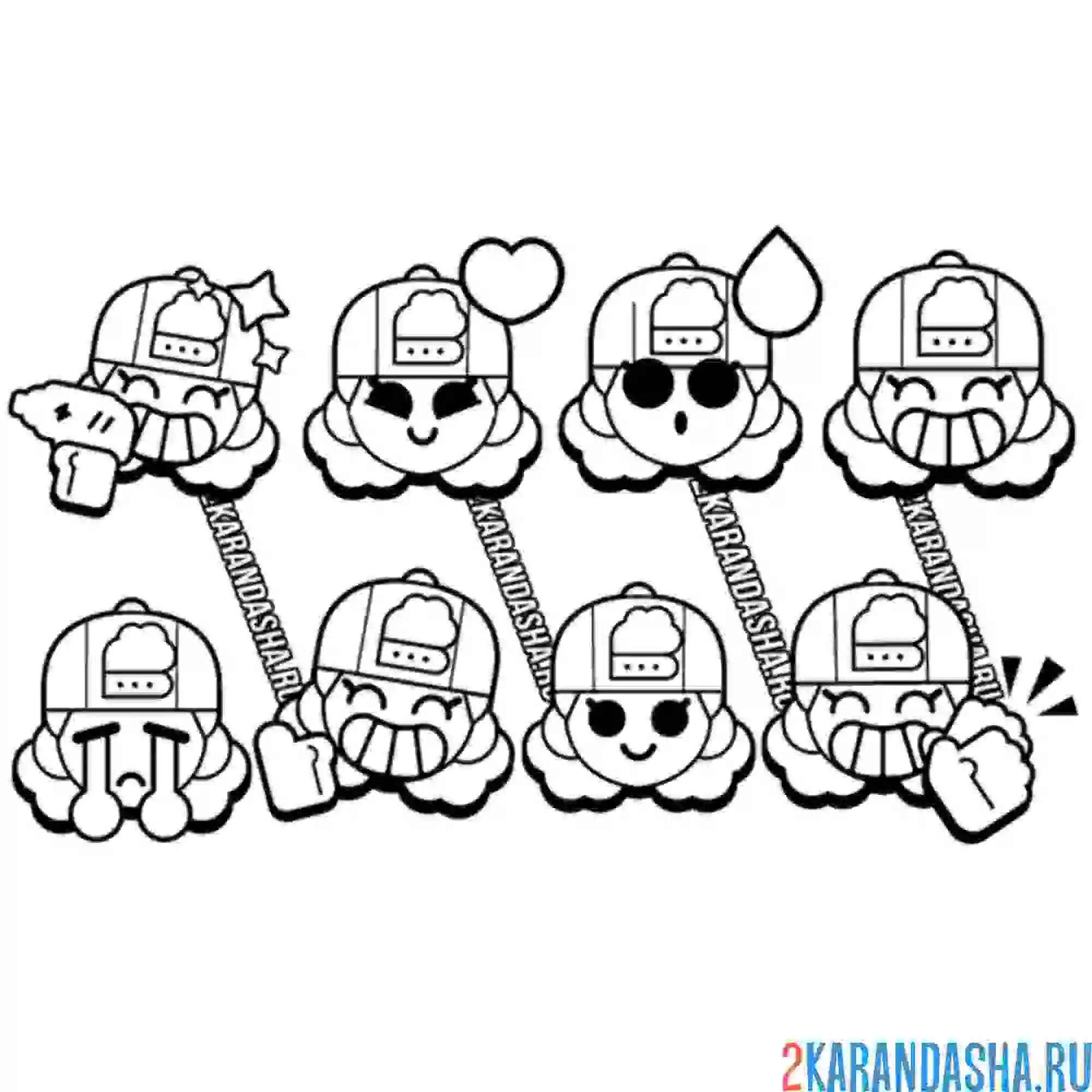 Раскраска мэг пин эмодзи коллекция