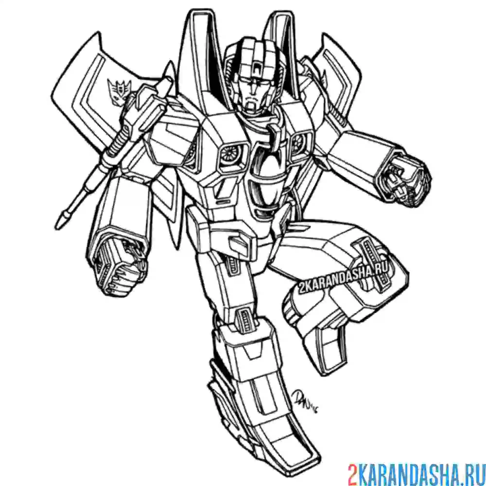 Раскраска трансформеры новая часть