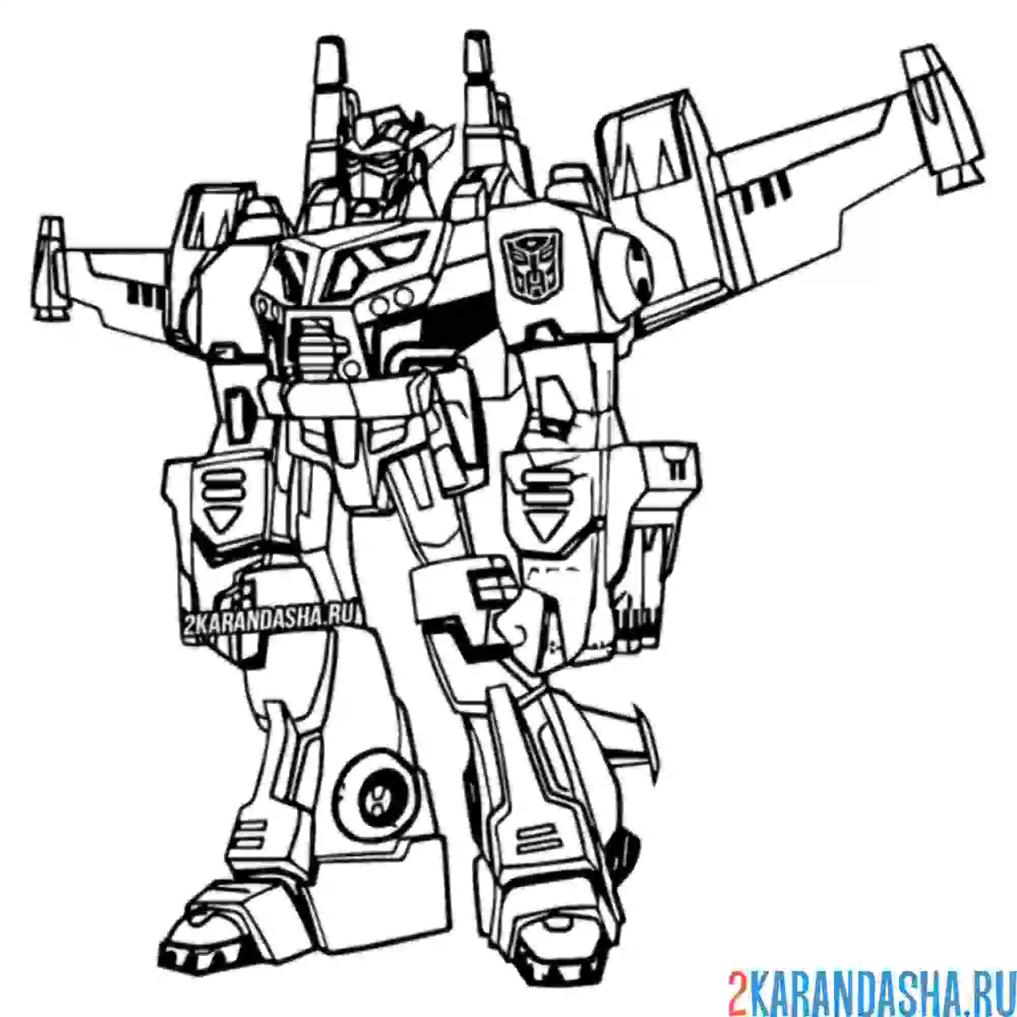 Раскраска автоботы спасают