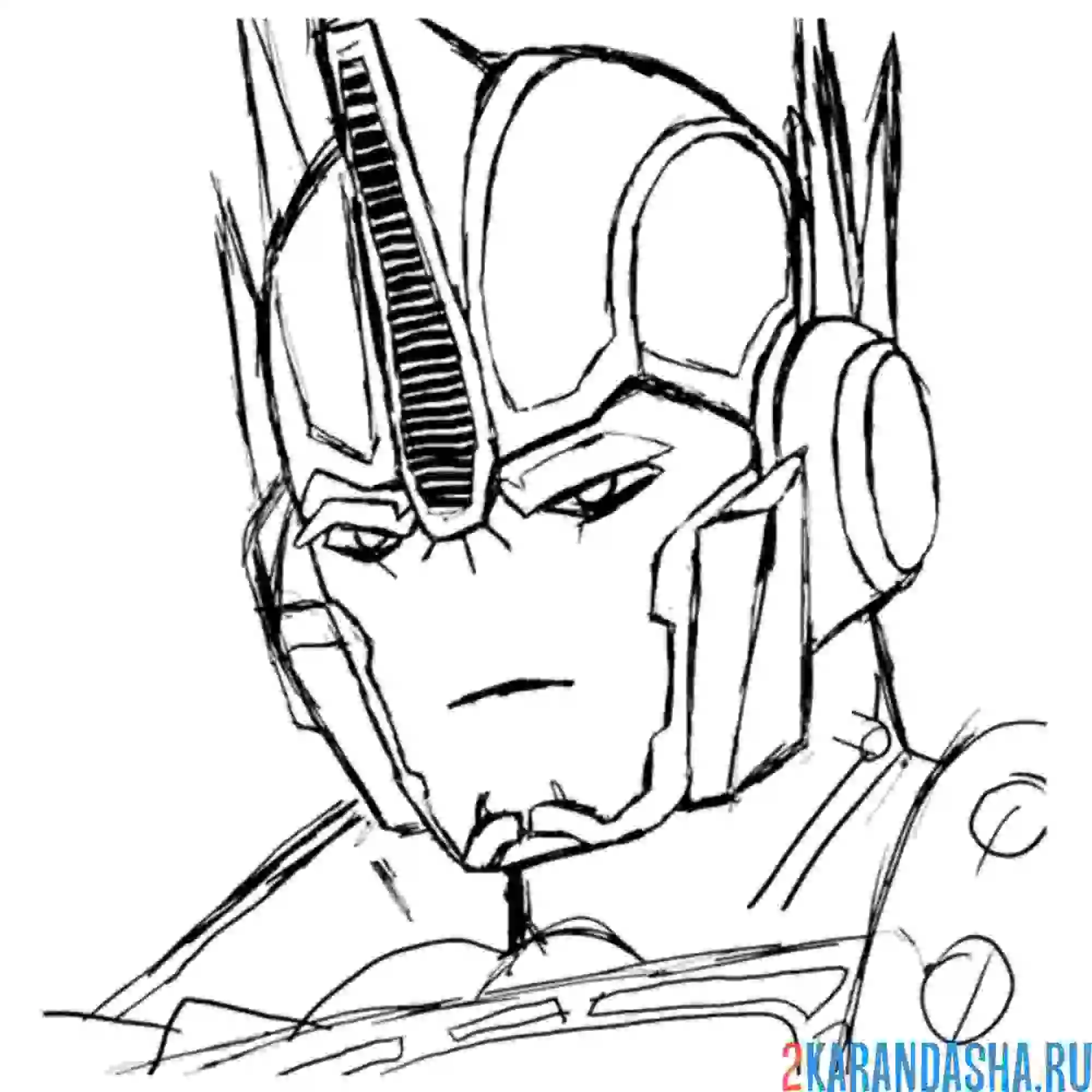 Раскраска опасный автобот