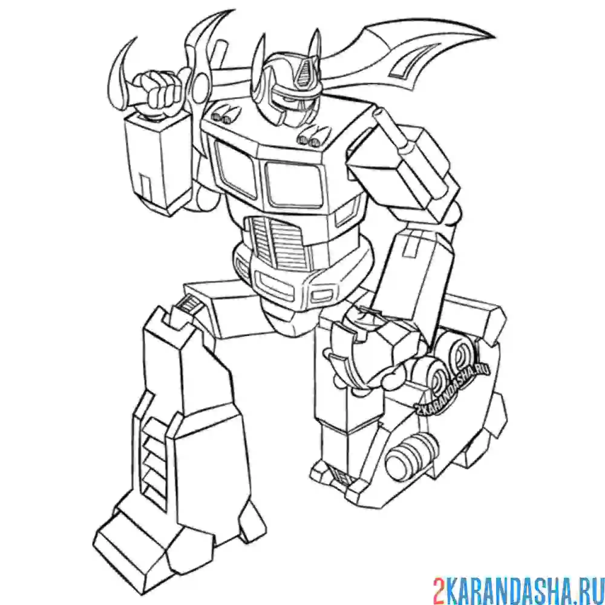 Раскраска новый автобот