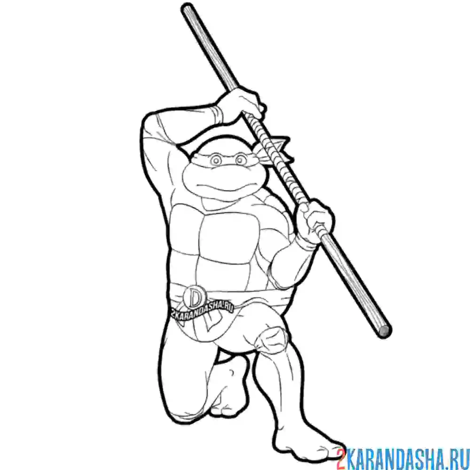 Раскраска донателло