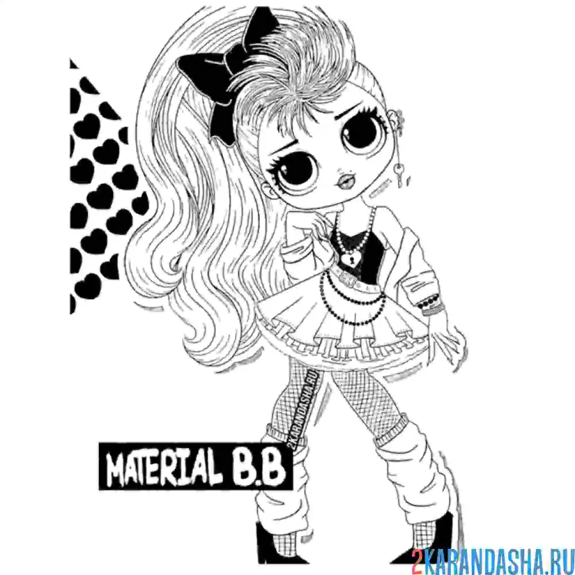 Раскраска лол омг биби