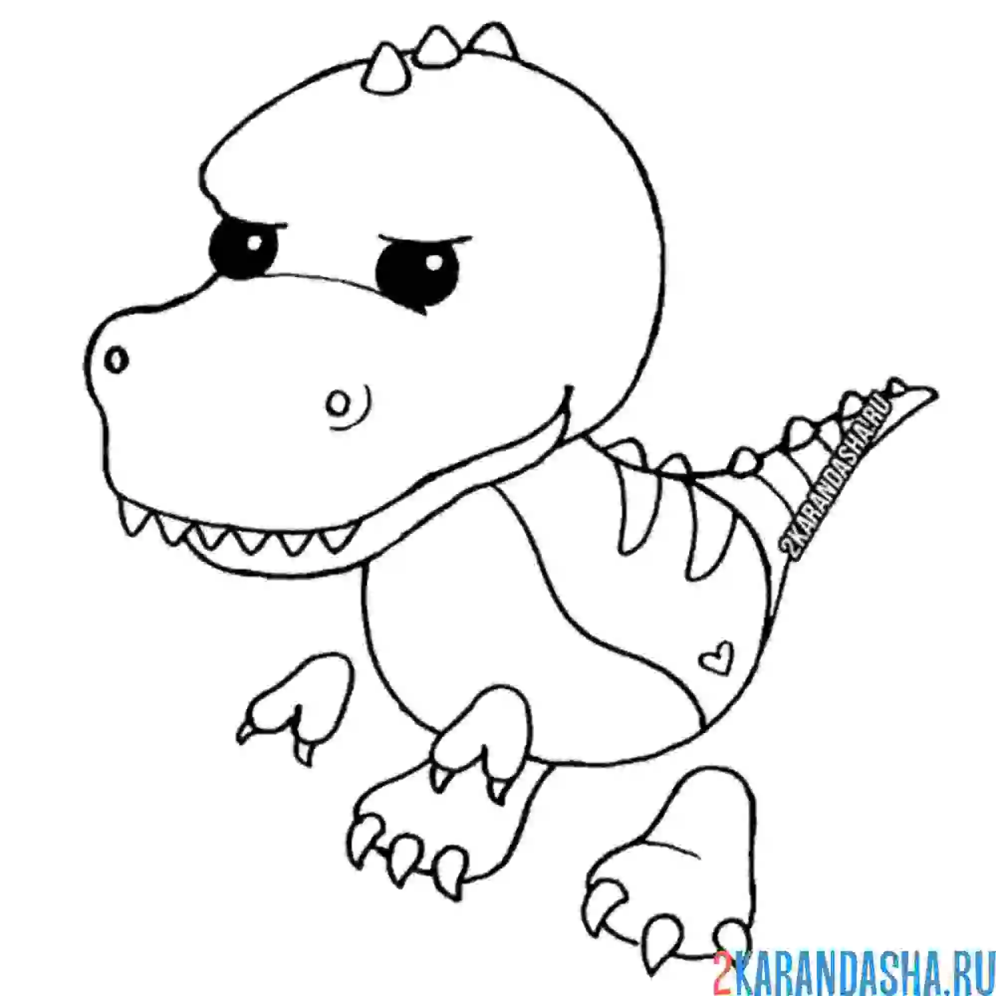 Раскраска динозавррр