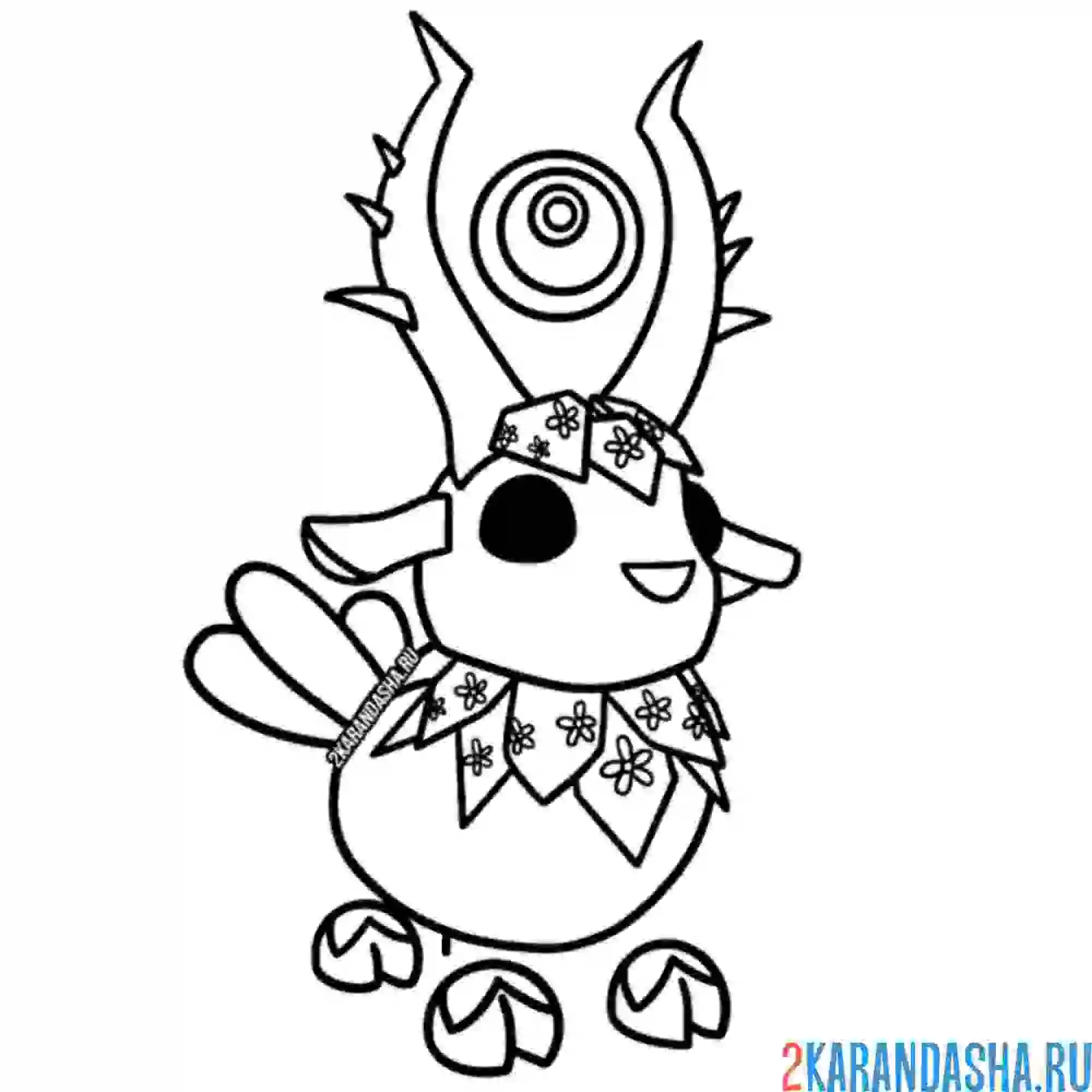 Раскраска goldhorn