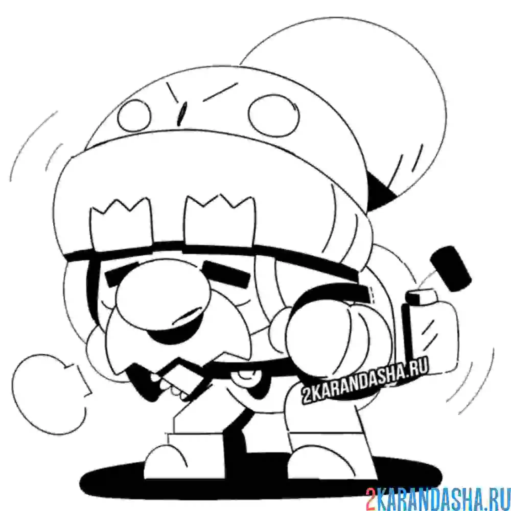 Раскраска старичок гейл